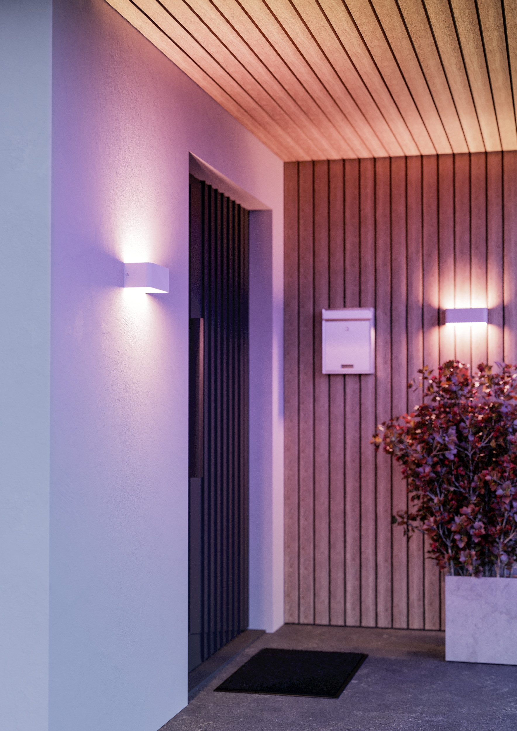 EGLO Wandleuchte SANIA-Z Wandlampe - Alu, Stahl - LED - 1X10W - IP55, Bluetooth, CCT - über Fernbedienung, Dimmfunktion, Farbwechsel, Memoryfunktion, Nachtlichtfunktion, RGB, Weckerfunktion, dimmbar über Fernbedienung, mehrere Helligkeitsstufen, LED fest integriert, Neutralweiß, Kaltweiß, Warmweiß, RGB, Außenbeleuchtung, Außenwandleuchte, Terrasse, L20 x H8 x AL9 cm