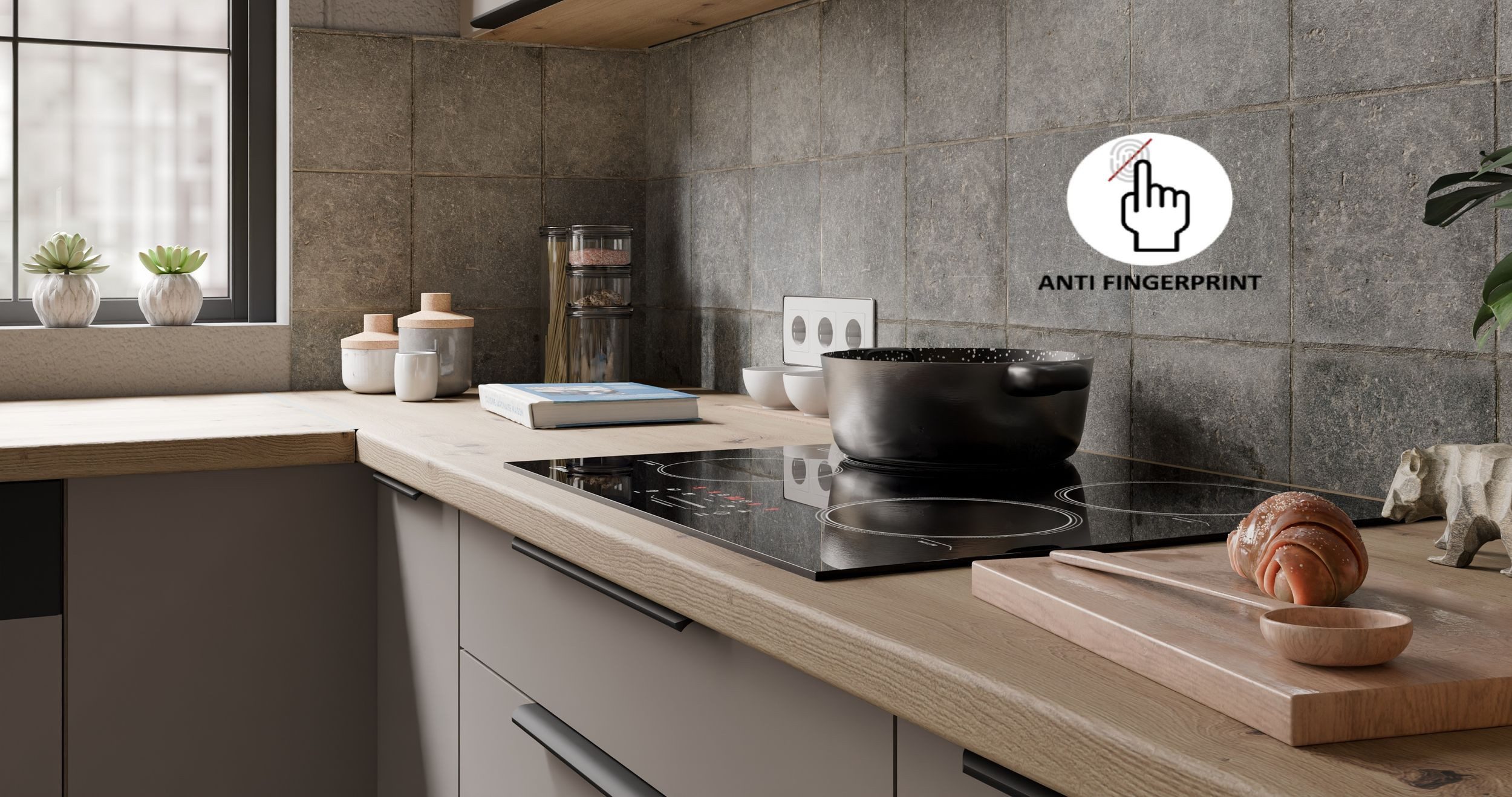 Küchen-Preisbombe Winkelküche ARIA K-AR ECKE 2 Anti Fingerprint Küche Küchenzeile Eckküche