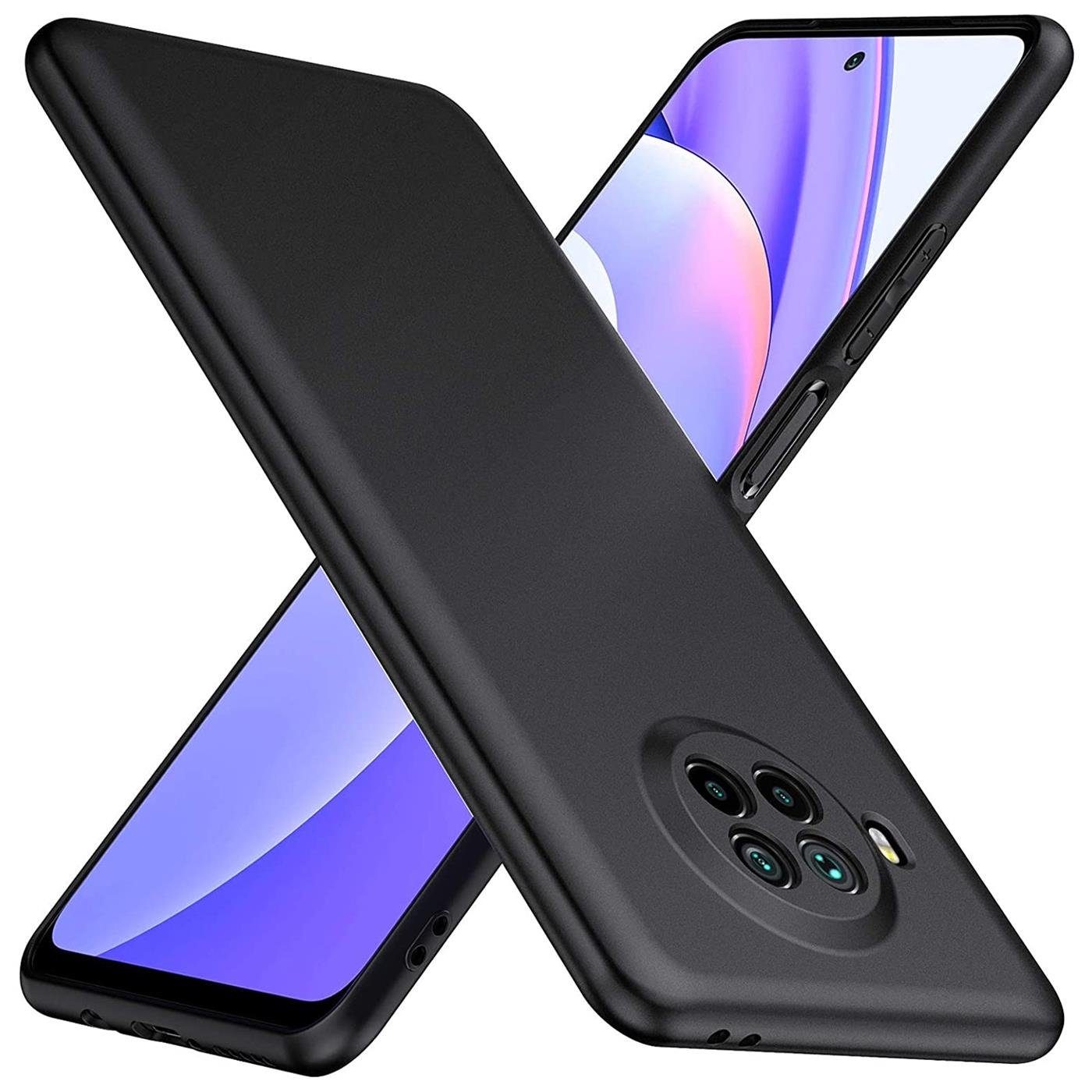 CoolGadget Handyhülle Black Series Handy Hülle für Xiaomi Mi 10T Lite 6,67 Zoll, Edle Silikon Schlicht Robust Schutzhülle für Xiaomi Mi 10T Lite Hülle