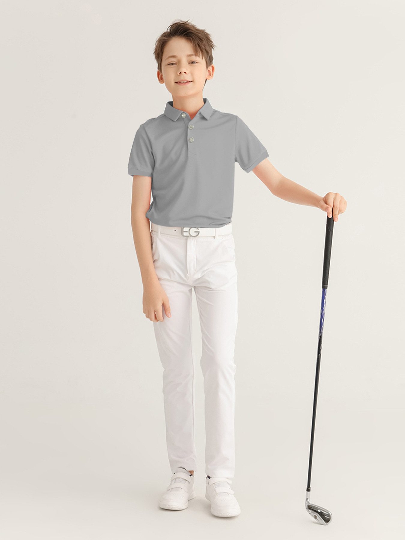 Poloshirt Kinder Golf Poloshirt Schnell trocknend Kurzarm Sport Freizeit