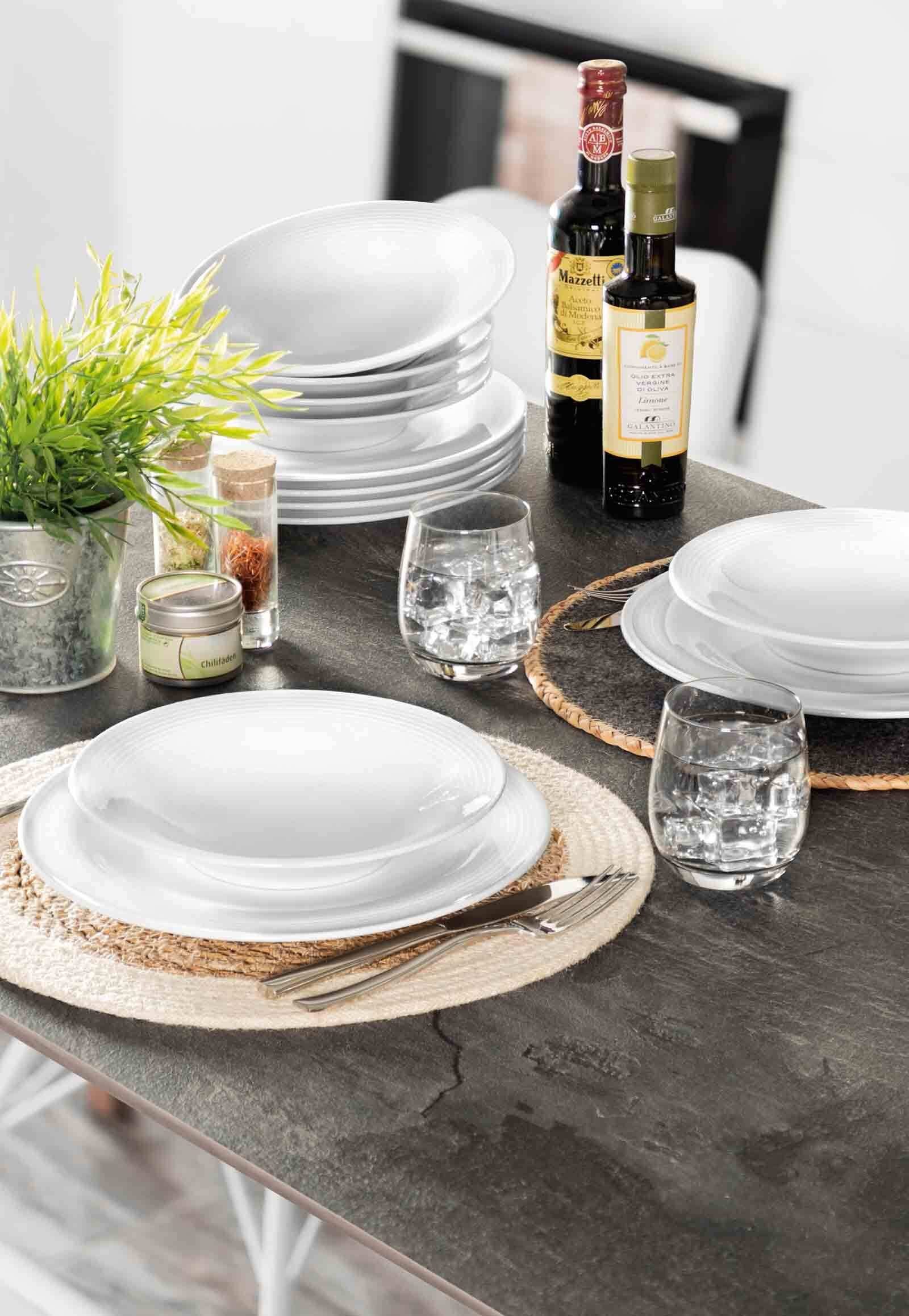 Seltmann Weiden Suppenteller Beat Color Glaze Suppenteller ø 22,5 cm 6er Set, (6 St)