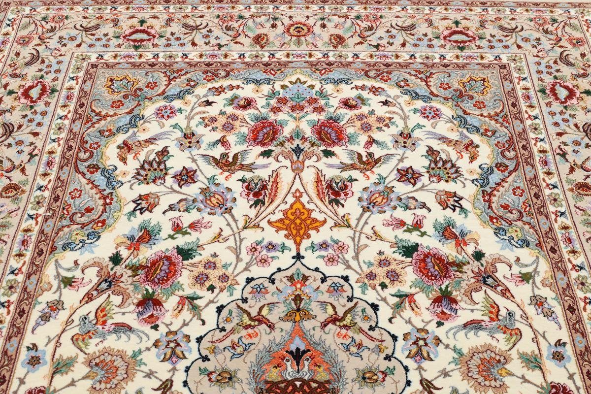 6 Nain mm 153x232 Handgeknüpfter Orientteppich Höhe: Isfahan Trading, Orientteppich, rechteckig, Seidenkette