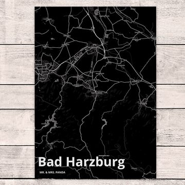 Mr. & Mrs. Panda Postkarte Bad Harzburg - Geschenk, Dorf, Ansichtskarte, Ort, Städte, Karte, Ein