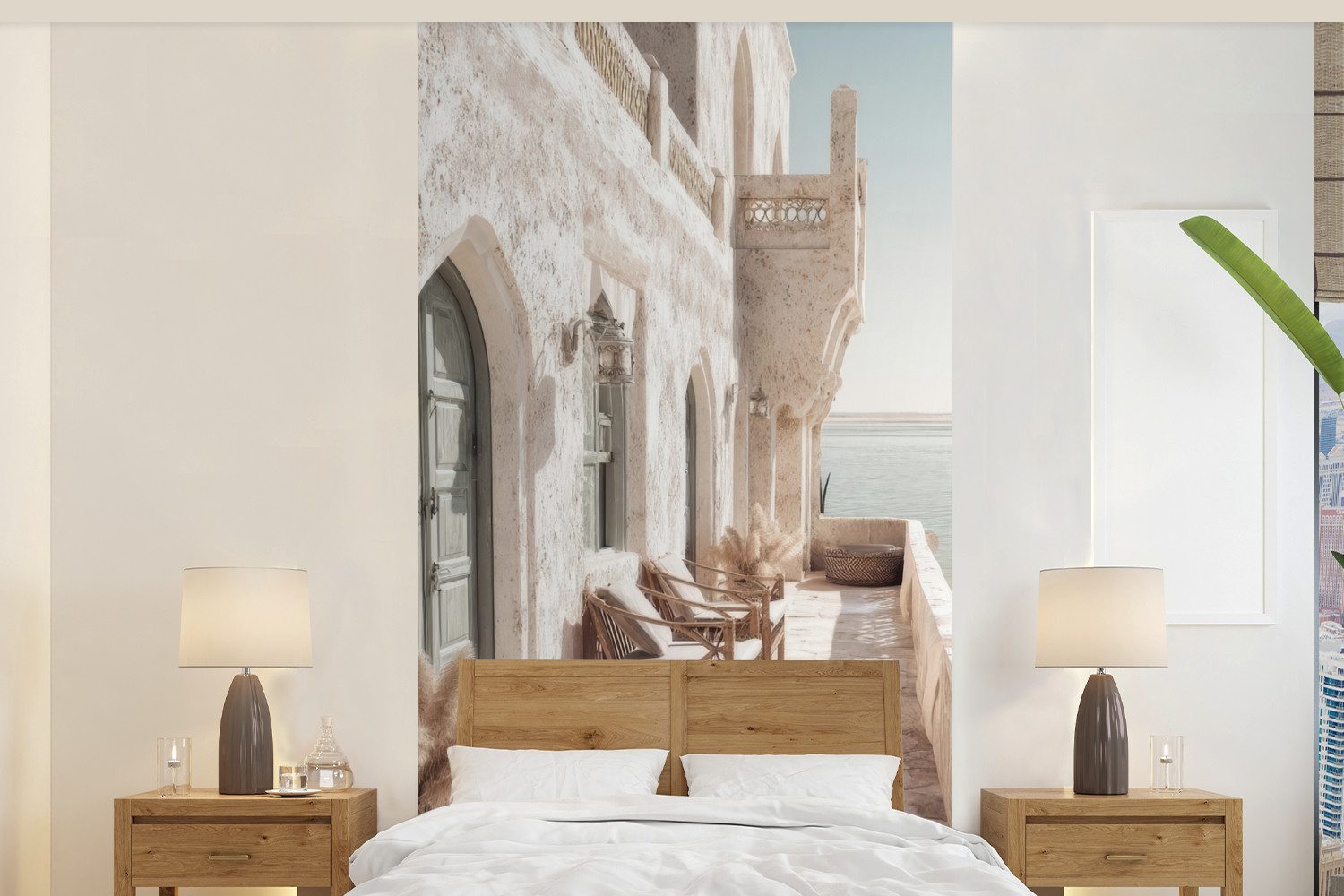 MuchoWow Fototapete Terrasse - Stühle - günstig online kaufen