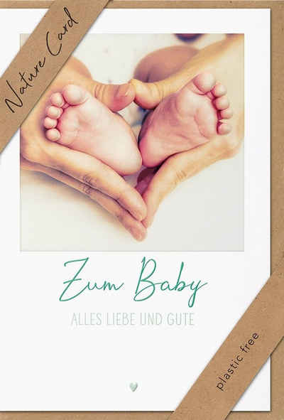 BSB Grußkarten Geburt – Baby – Freudiges Ereignis – Nature Cards – unverpackt - Karte