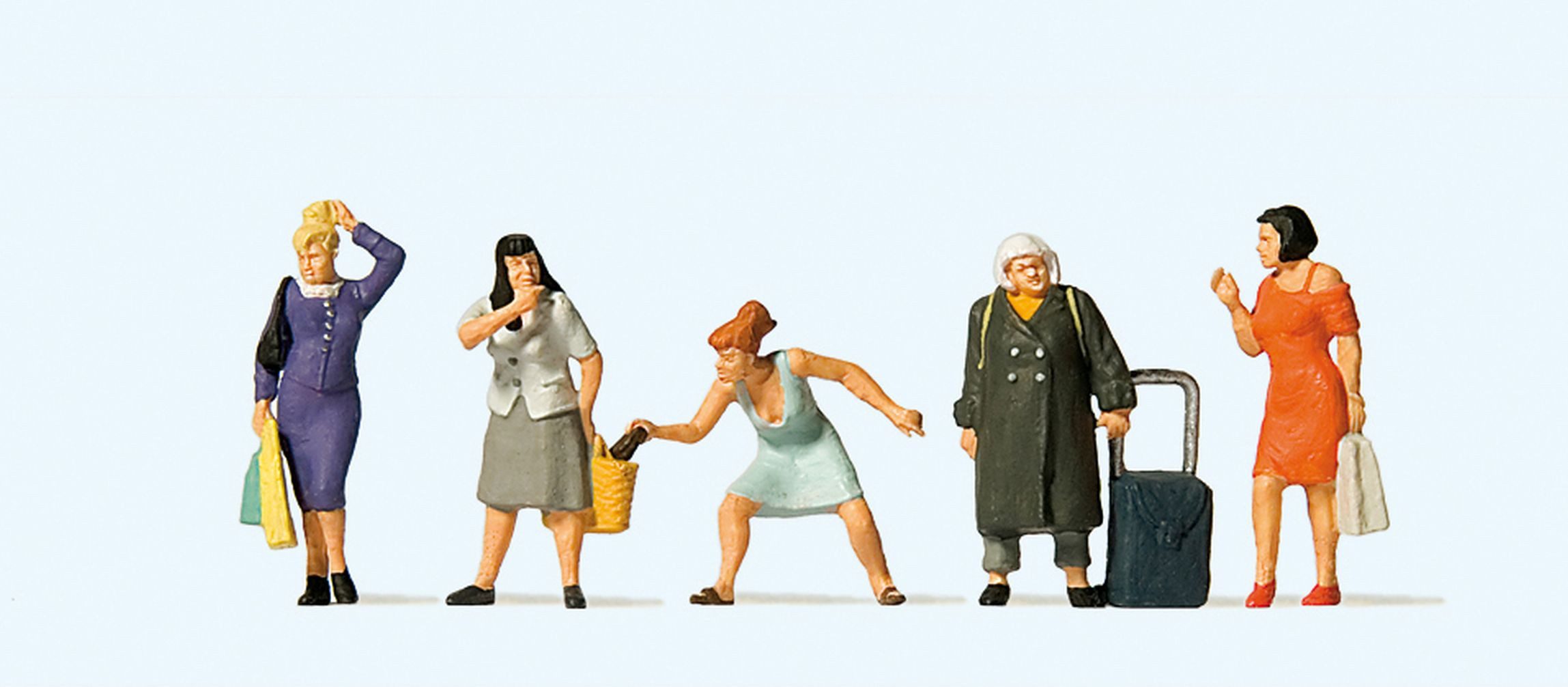 Preiser Sammelfigur In der Einkaufsstraße PRE10665, Made in Europe