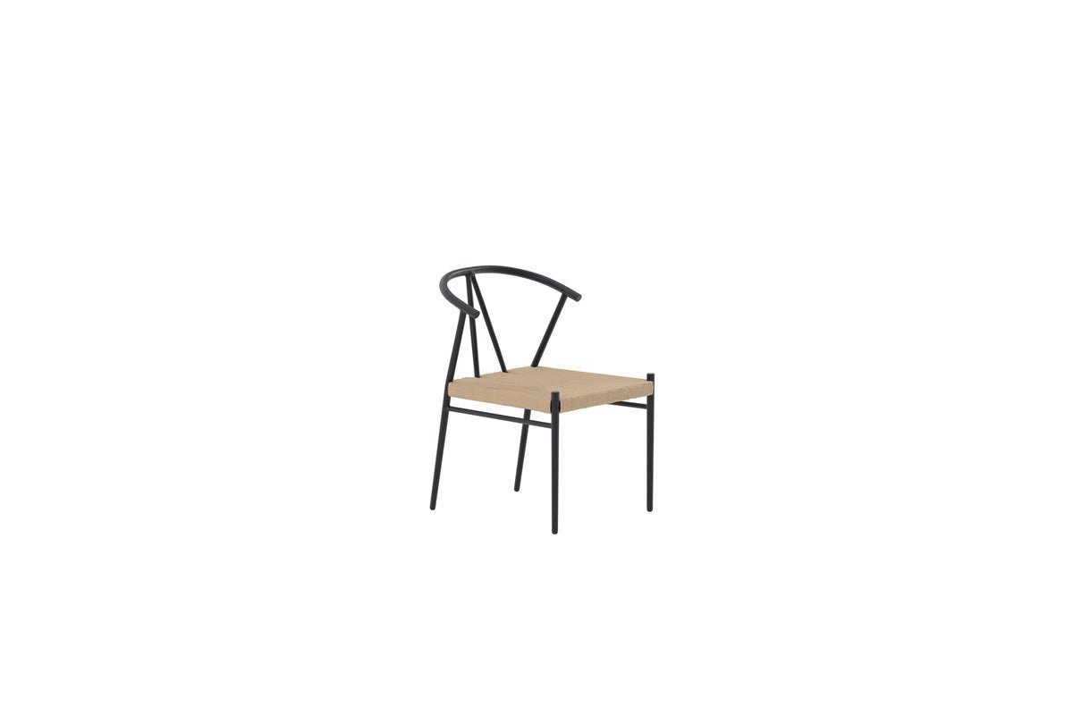 Luxusbetten24 Gartenstuhl Cortina, mit Rattan-Sitzfläche