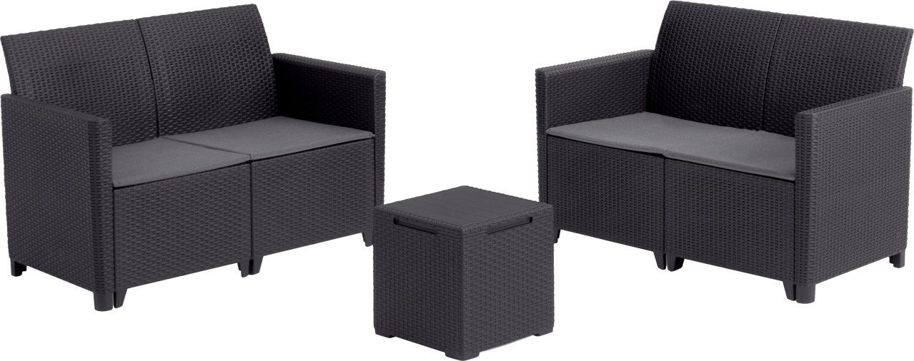 Keter Gartenlounge-Set Keter Gartenmöbel-Set Marie Kunststoff in, Witterungsbeständig