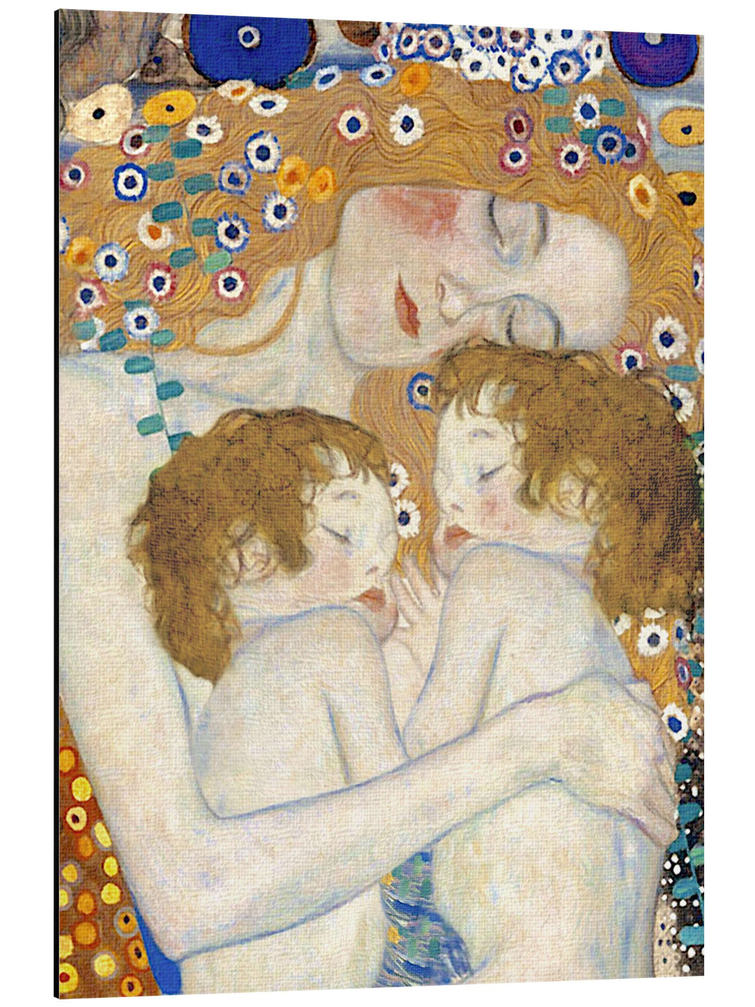Posterlounge Wandbild Mutter und Zwillinge II, Gustav Klimt, erhältlich als Poster, Leinwandbild, Wandsticker oder Acrylglasbild
