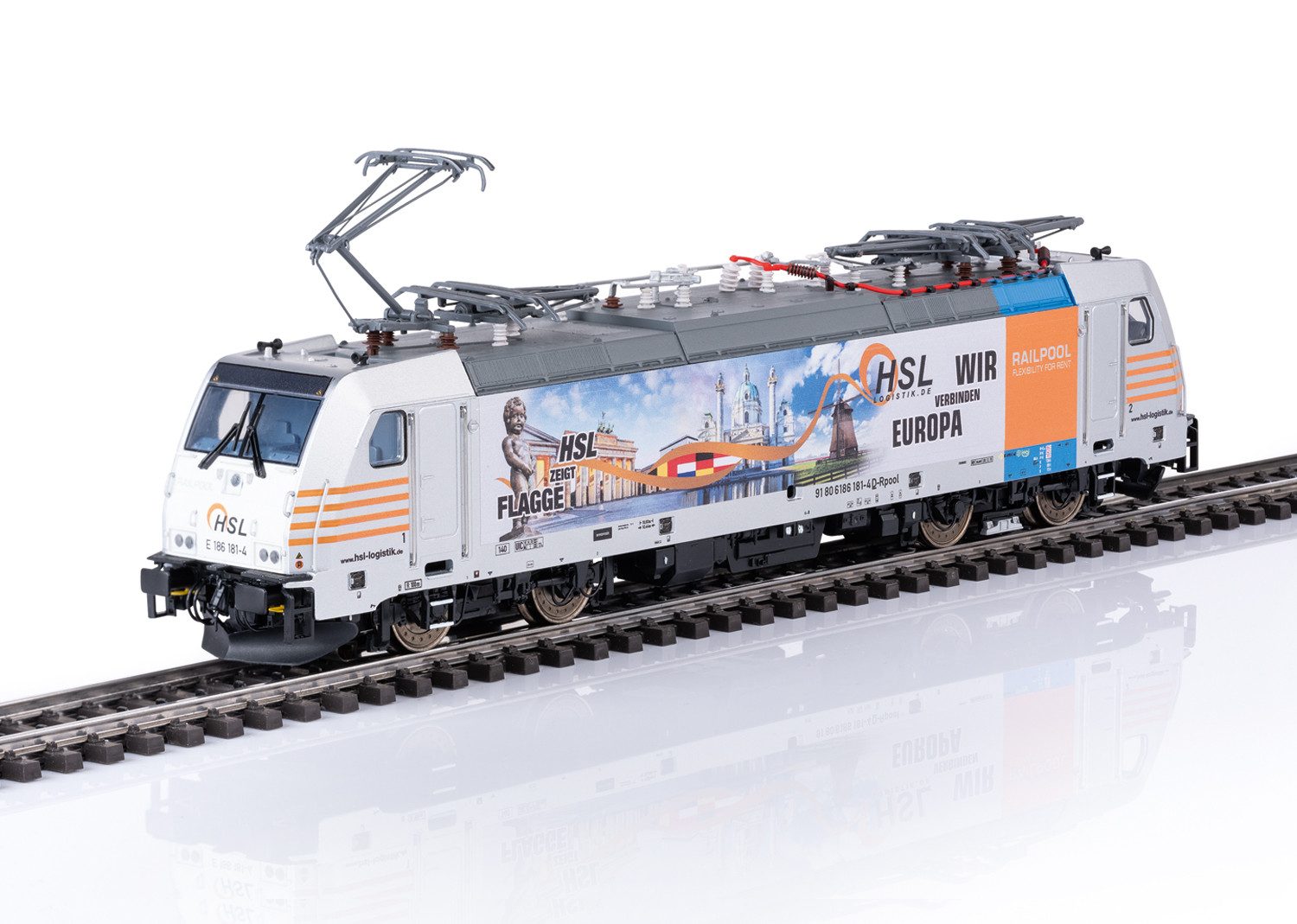 Märklin Elektrolokomotive Baureihe 186 - 38803, Spur H0, mit Sound und Beleuchtung; Made in Europe