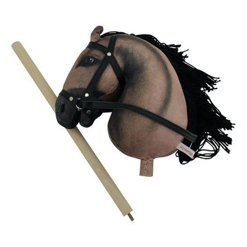 Haasenstrauch Steckenpferd Haasenstrauch Sweety Toys Hobbyhorse Dunkelbraun & Transportbeutel