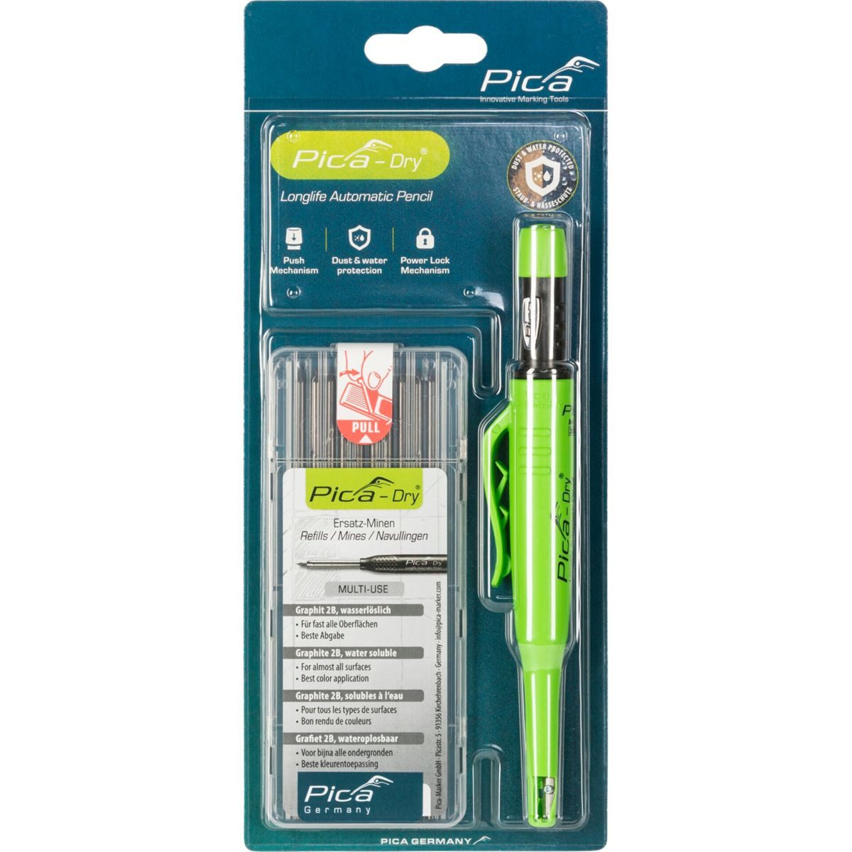 Pica-Marker Kreidemarker Pica DRY Bundle mit 1x Marker + 1x Minen-Set Nr.