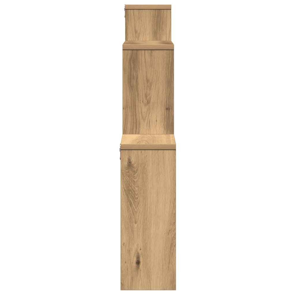 vidaXL Regal Wandregal Artisan-Eiche 80x15x78,5 cm Holzwerkstoff, 1-tlg. – Bild 5 von 5