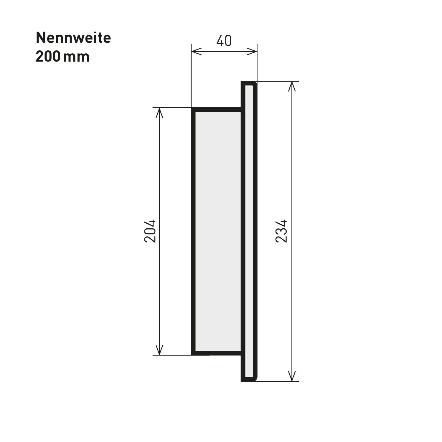 Raik Ofenrohr Raik Rauchrohr Ofenrohr 200mm - Blindkappe schwarz, Blindkappe