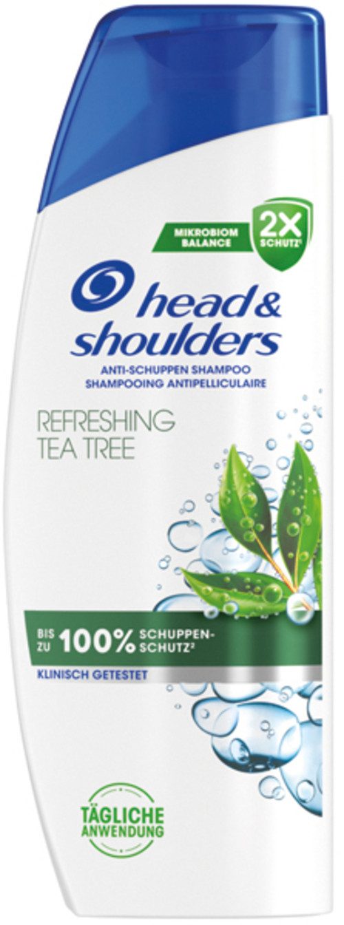 Head and Shoulders Kopfhaut-Pflegeshampoo Head&Shoulders Shampoo 300ml Refreshing Tea Tree, 1-tlg.