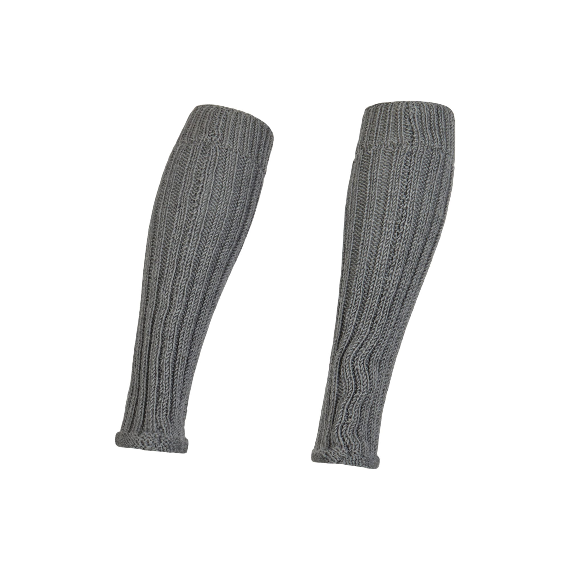 THC Natural Line Beinstulpen THC Schafwoll Stulpen grau (1 Paar, 1-St., 1 Paar) unten am Fuß leicht ausgestellt für den Schuh