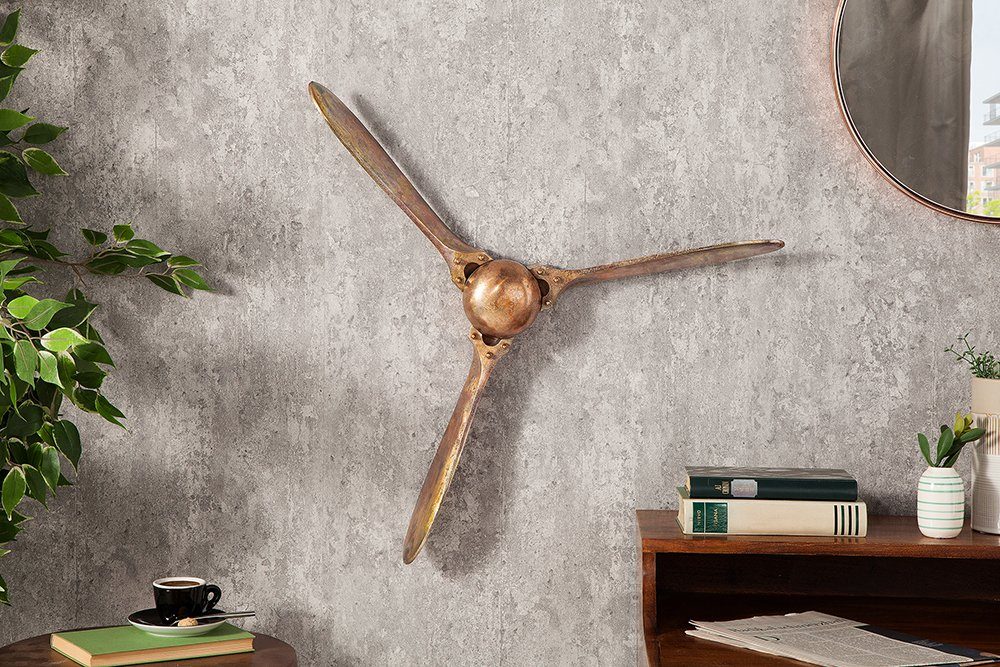 riess-ambiente Wanddekoobjekt SCREW III 60cm kupfer günstig online kaufen