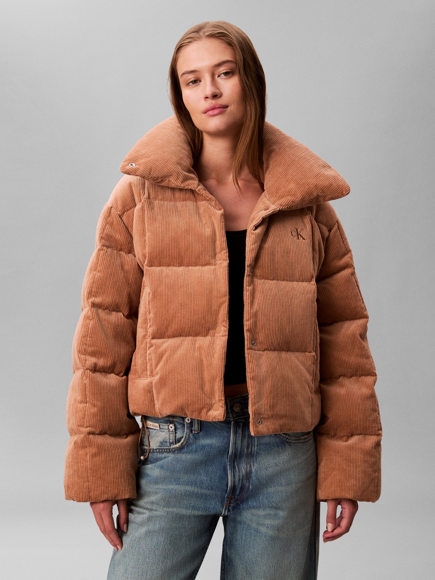 Calvin Klein Jeans Cordjacke CORDUROY INSULATED DOWN PUFFER Mit Rundhalsaus günstig online kaufen