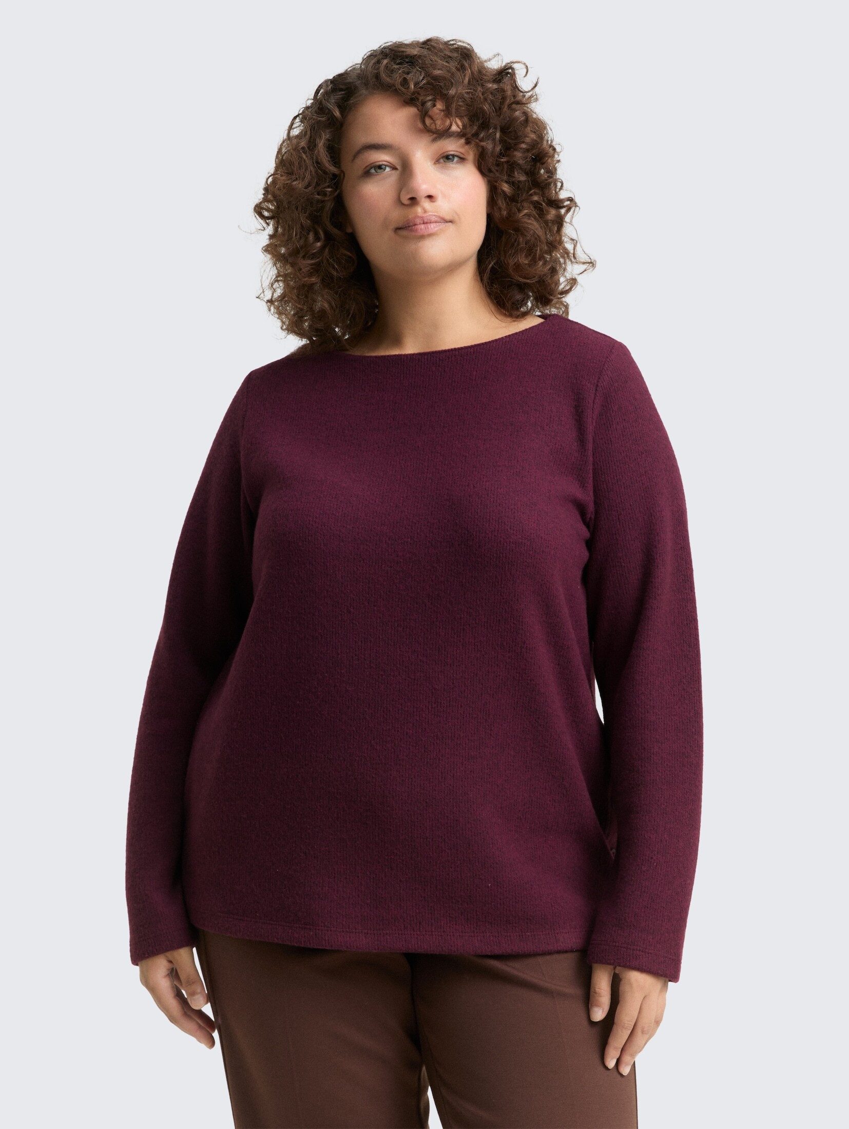 TOM TAILOR PLUS Sweatshirt Strick & Sweatshirts Plus Size - Soft-Touch Swea günstig online kaufen
