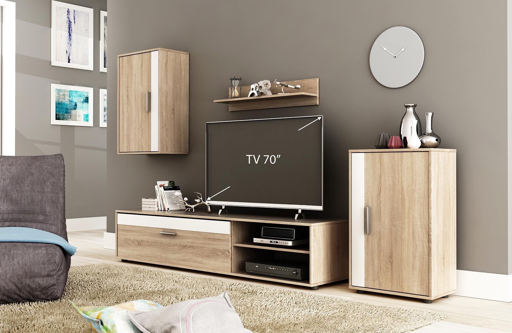Forestdream Wohnzimmer-Set 270 x 190 x 42 cm (B/H/T)