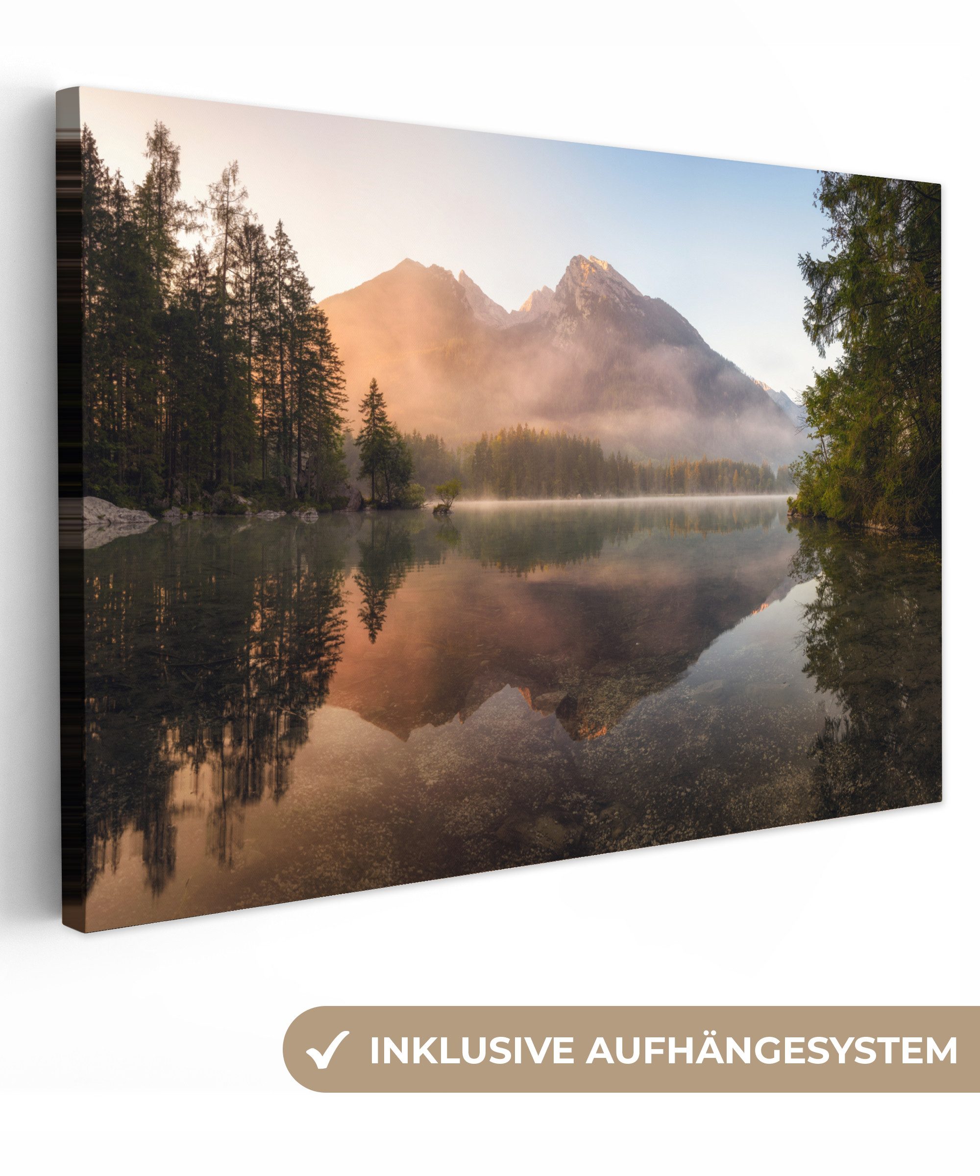 OneMillionCanvasses® Leinwandbild Landschaft - Nebel - günstig online kaufen