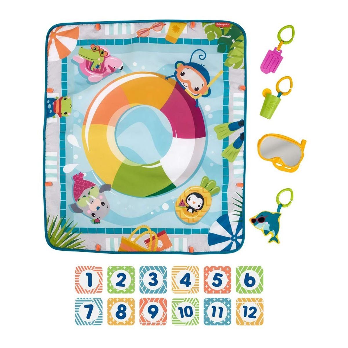 Mattel® Spiel Mattel GRR44 - Fisher-Price - Plitsch-Platsch Entdecker Spieldecke
