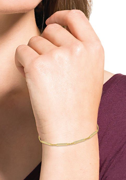 Fine 2034777, Classics, mit Armband Amor gelbgoldfarben 2034776, Zirkonia