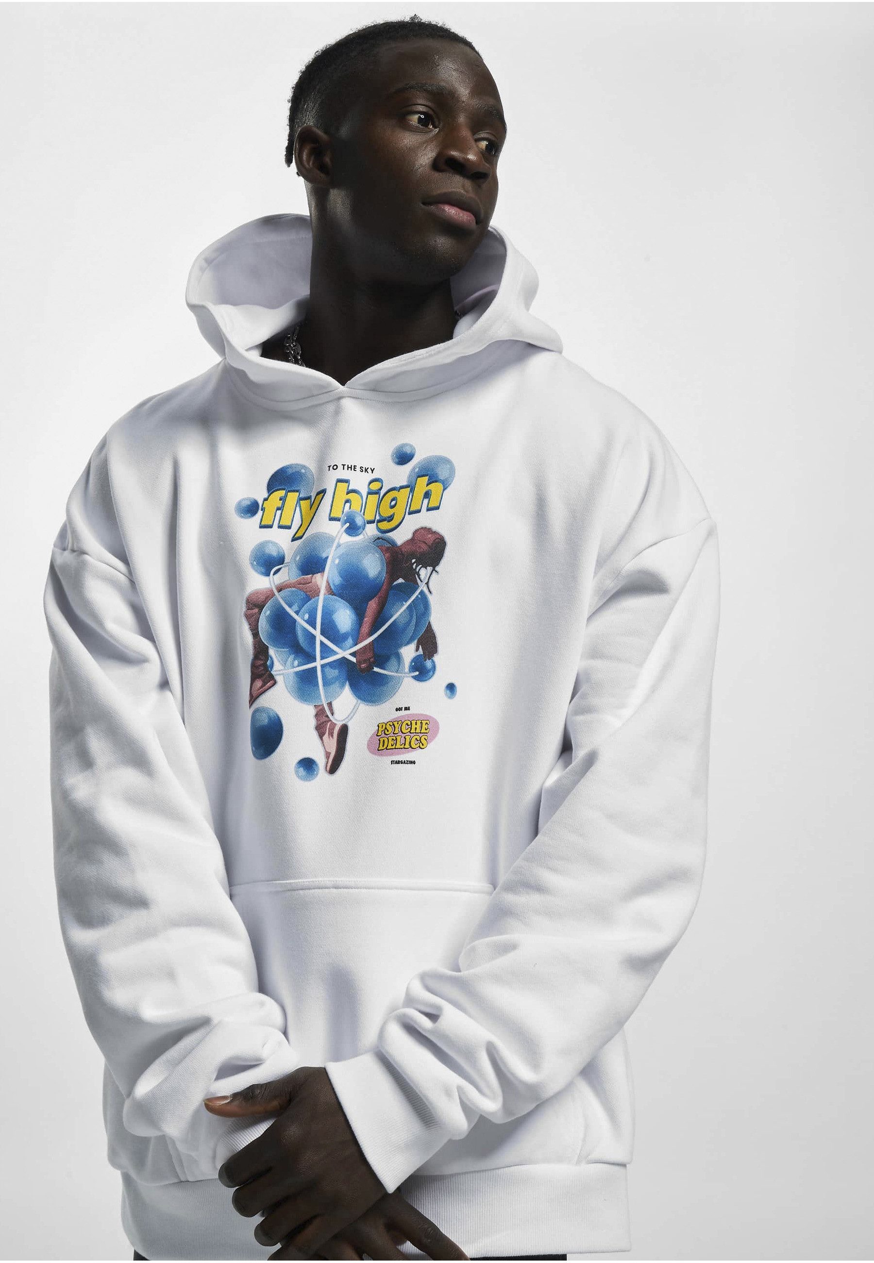 MisterTee Hoodie MisterTee Herren Psychadellic Heavy Oversize Hoody (1-tlg)