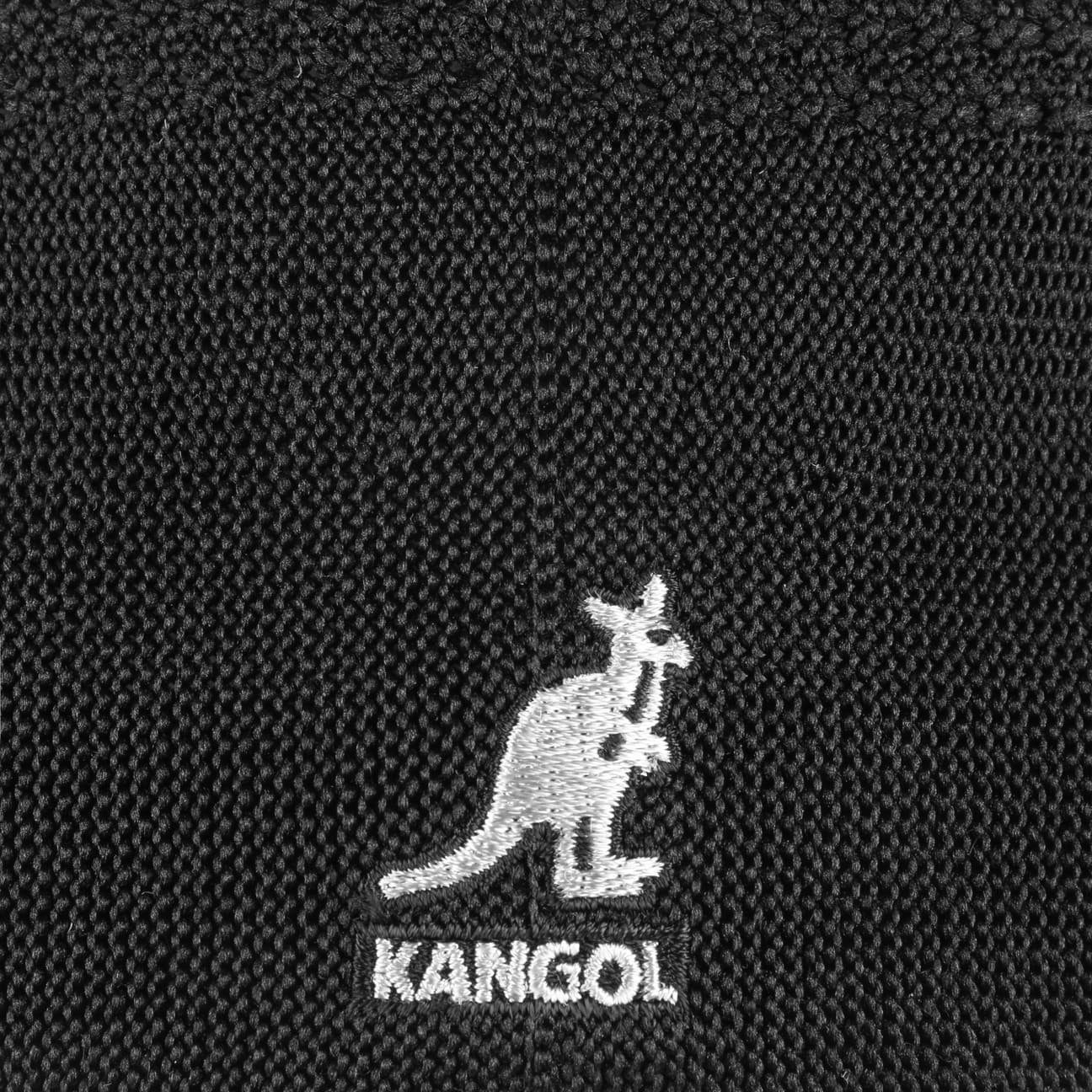 Kangol Flat Schiebermütze Cap Schirm schwarz (1-St) mit