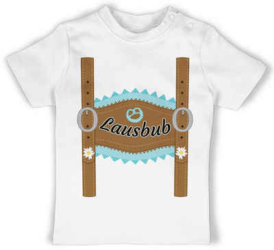 Shirtracer T-Shirt Lausbub Lederhose Mode für Oktoberfest Baby Outfit