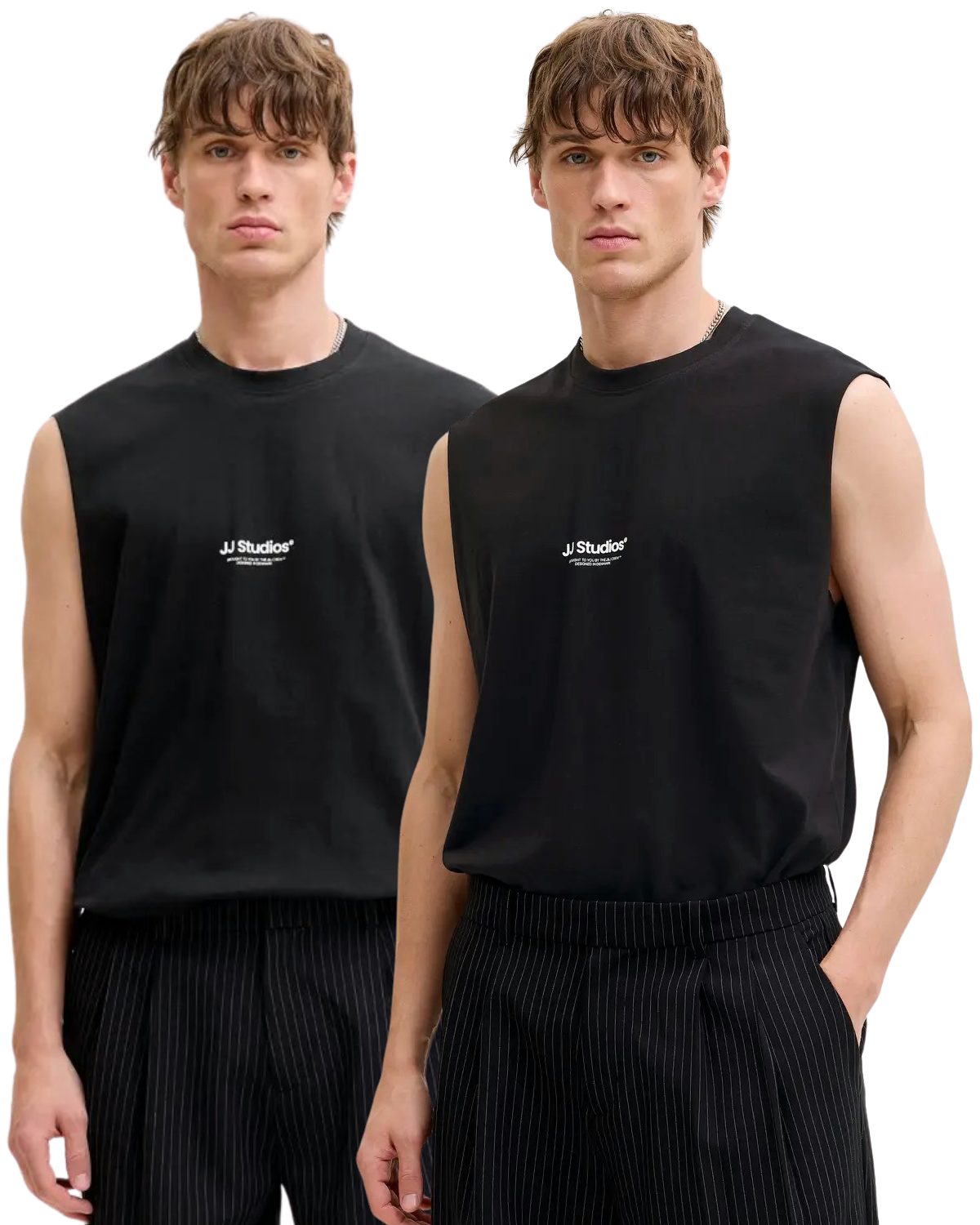 Jack & Jones Tanktop (Spar-Set, 2er Pack) mit klassischem Print Design