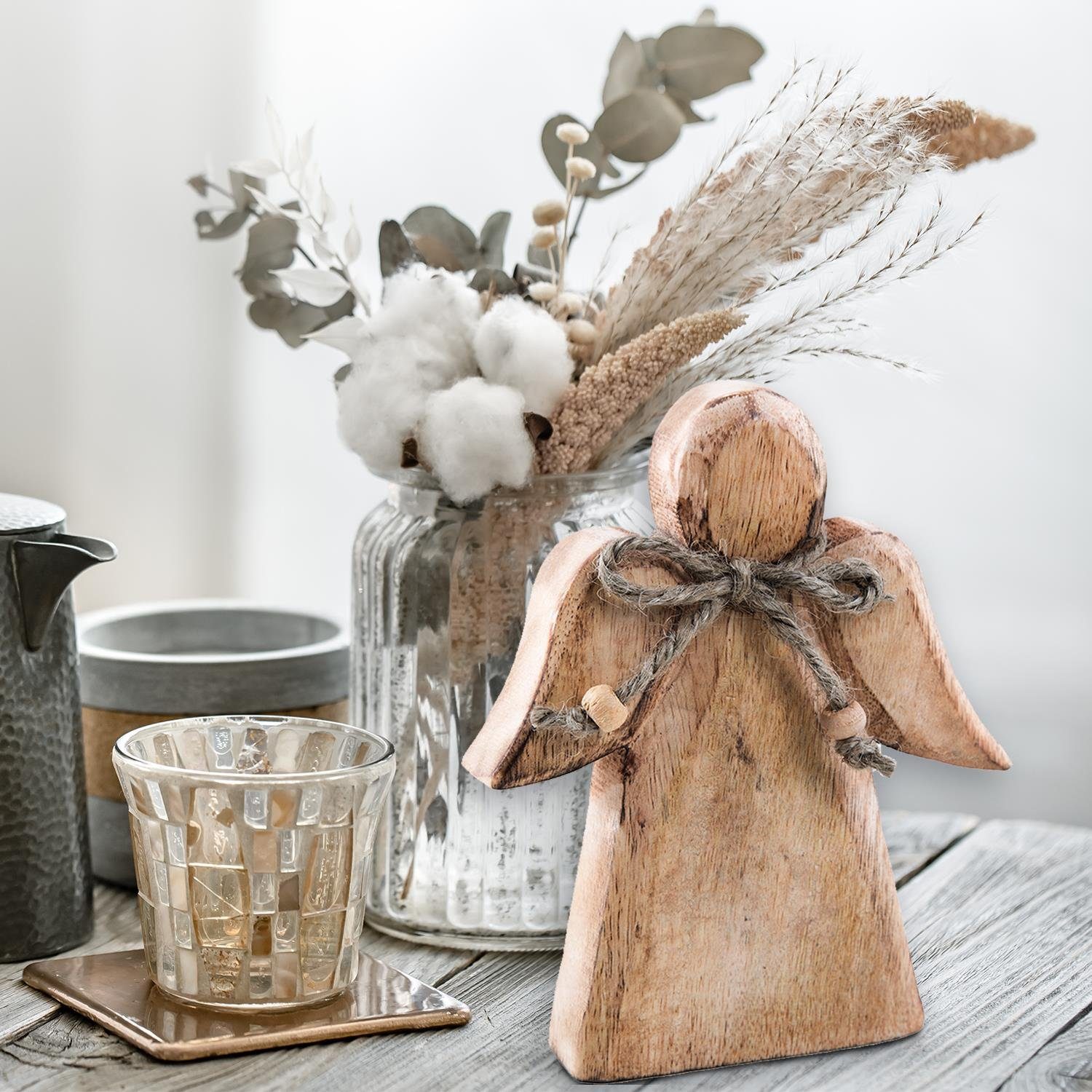 Logbuch-Verlag Weihnachtsfigur Engel Figur 15 cm günstig online kaufen