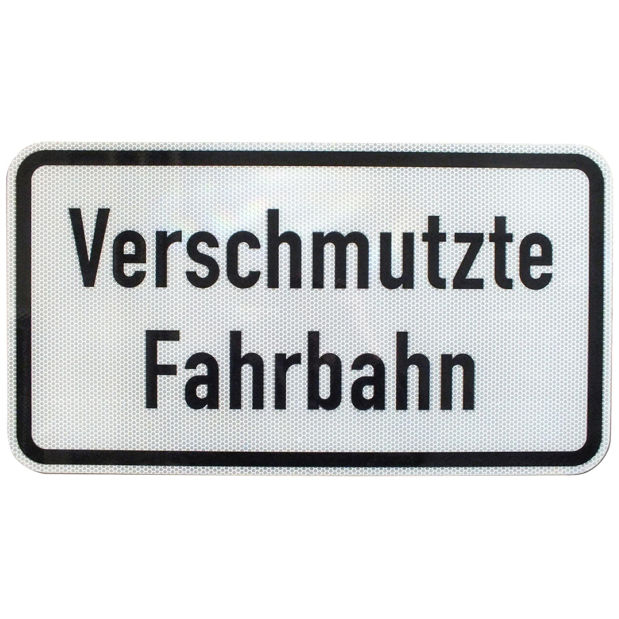 BauSupermarkt24 Verkehrsschild Verkehrszeichen 1007-35 Verschmutzte Fahrbahn Straßenschild 330 x 600