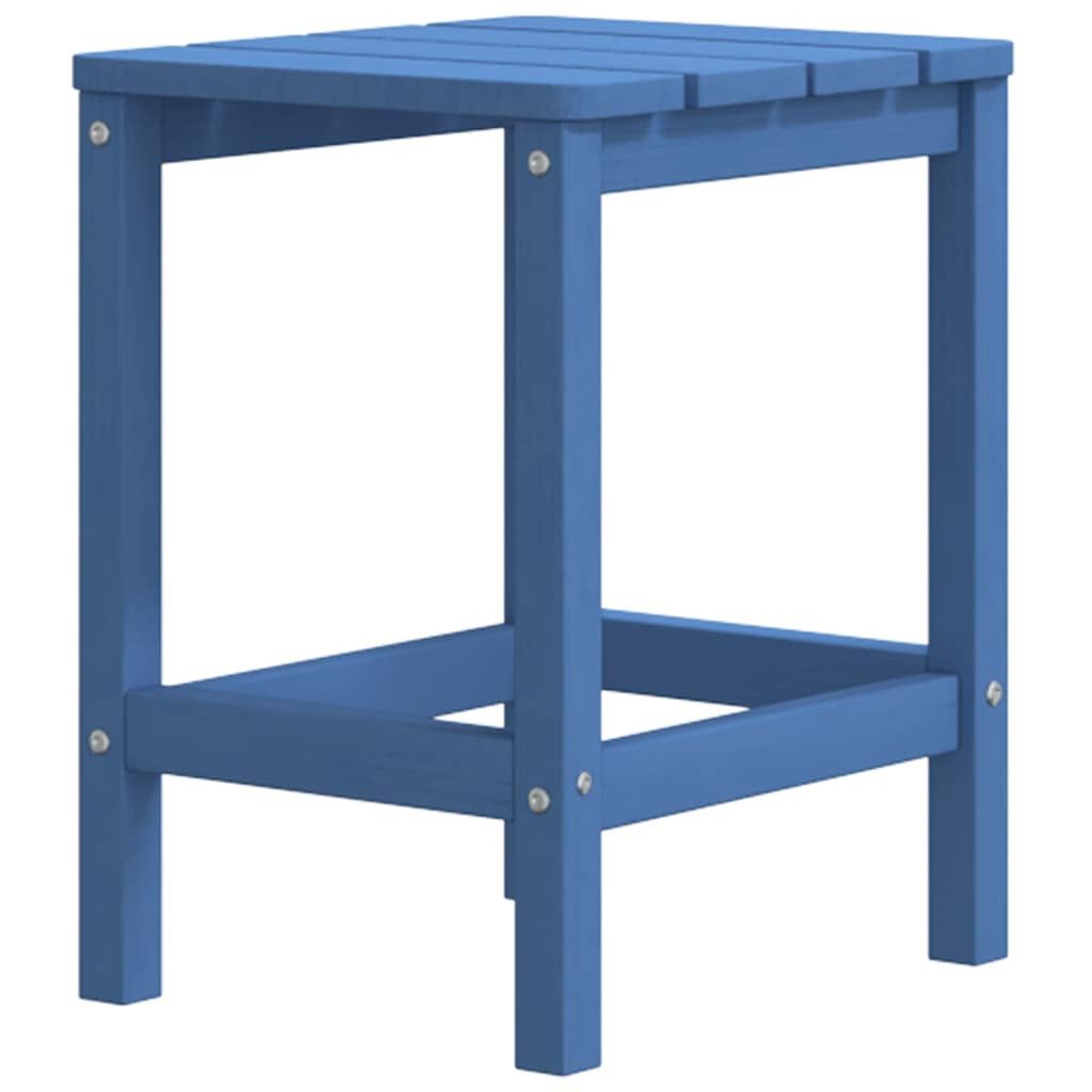 vidaXL Gartentisch Adirondack-Gartentisch Meeresblau 38x38x46 cm HDPE (1-St)