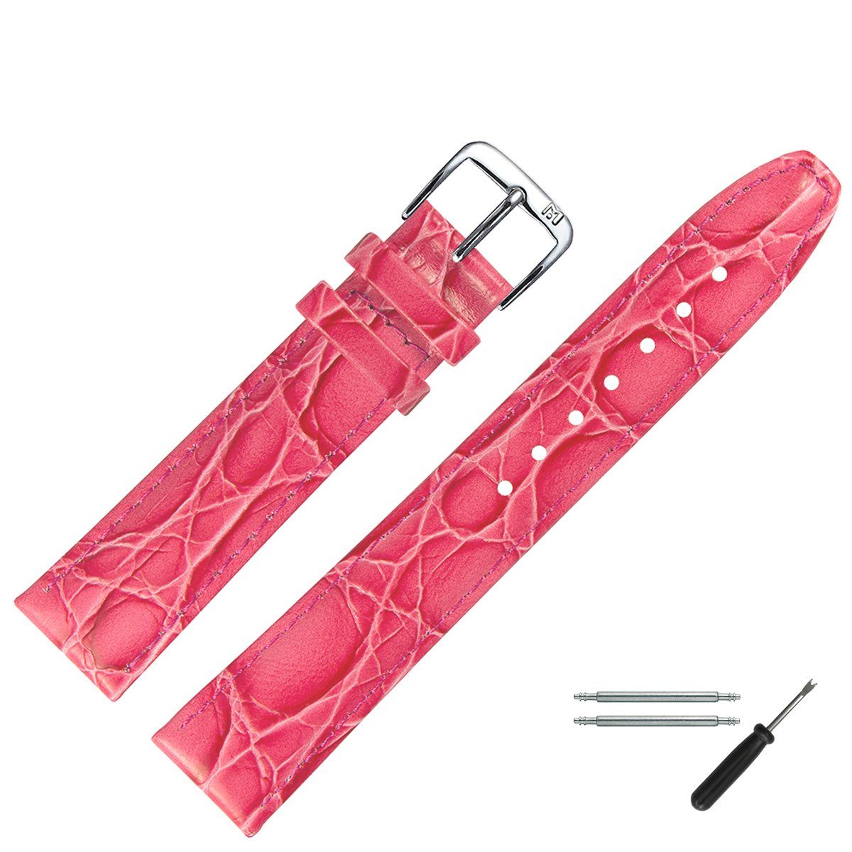 MARBURGER Uhrenarmband 18mm Leder Kroko (Caiman) günstig online kaufen