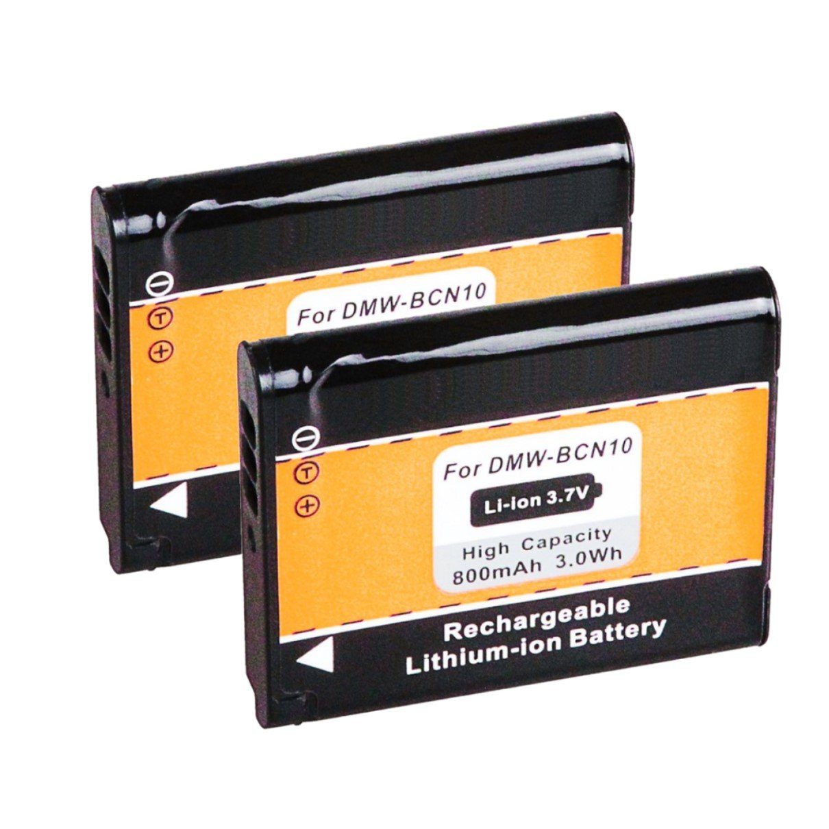 GOLDBATT 2x Akku für Panasonic DMW-BCN10 LUMIX DMC-LF1 LF1K LF1W BCN10 BCN10E BCN10PP Kamera-Akku Ersatzakku 800 mAh (3,7 V, 2 St), 100% kompatibel mit den Original Akkus durch maßgefertigte Passform inklusive Überhitzungsschutz