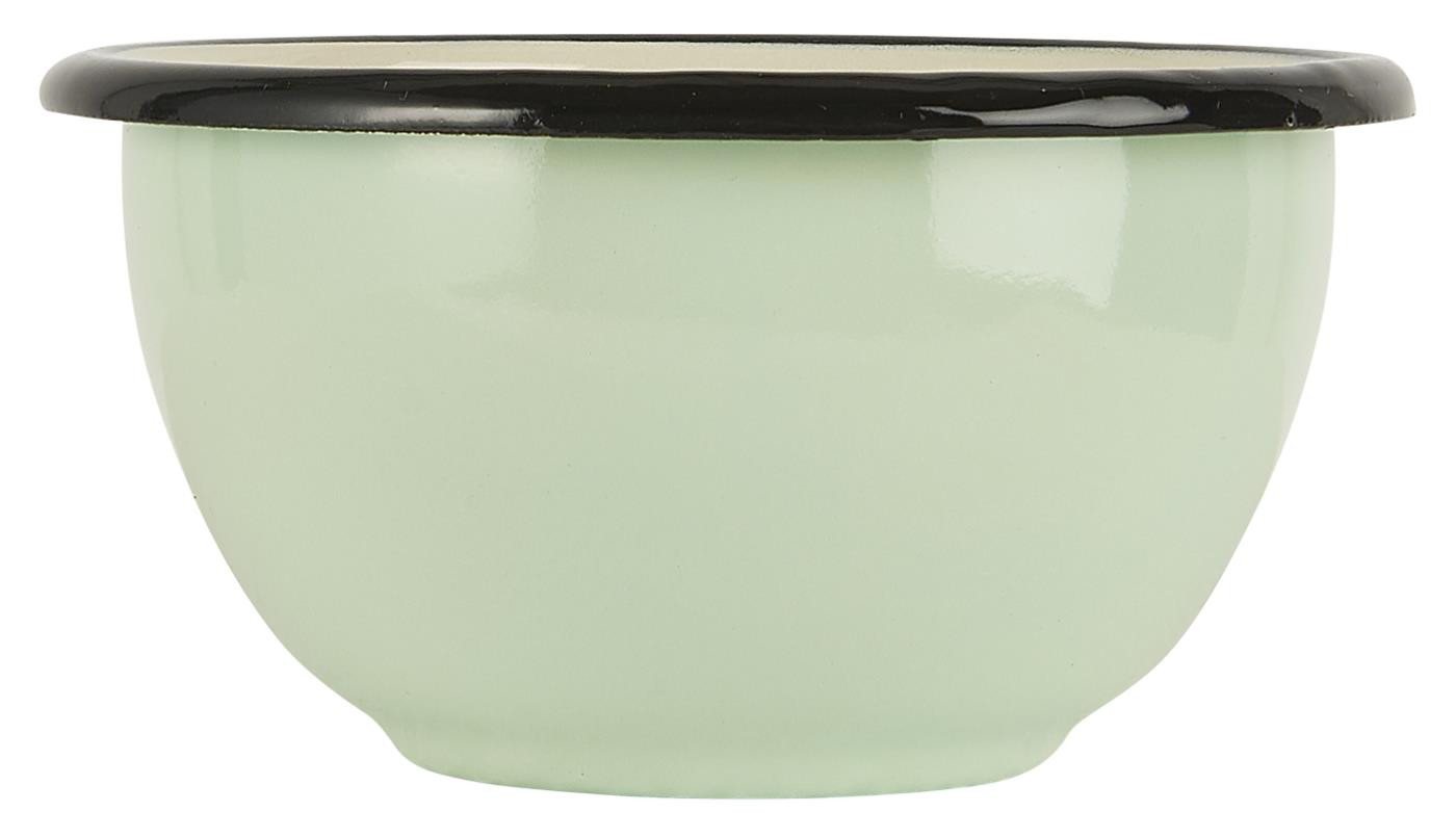 Ib Laursen Schüssel Emaille Schale Retro Vintage Servierschale Müslischale Schüssel/Tasse, Schale klein, Emaille in nostalgischen Stil