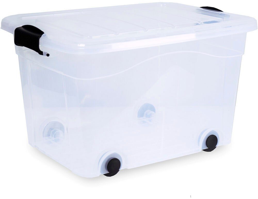 Siena Home Aufbewahrungsbox Anzio (1 St), mit Rollen und Deckel, Kunststoff günstig online kaufen