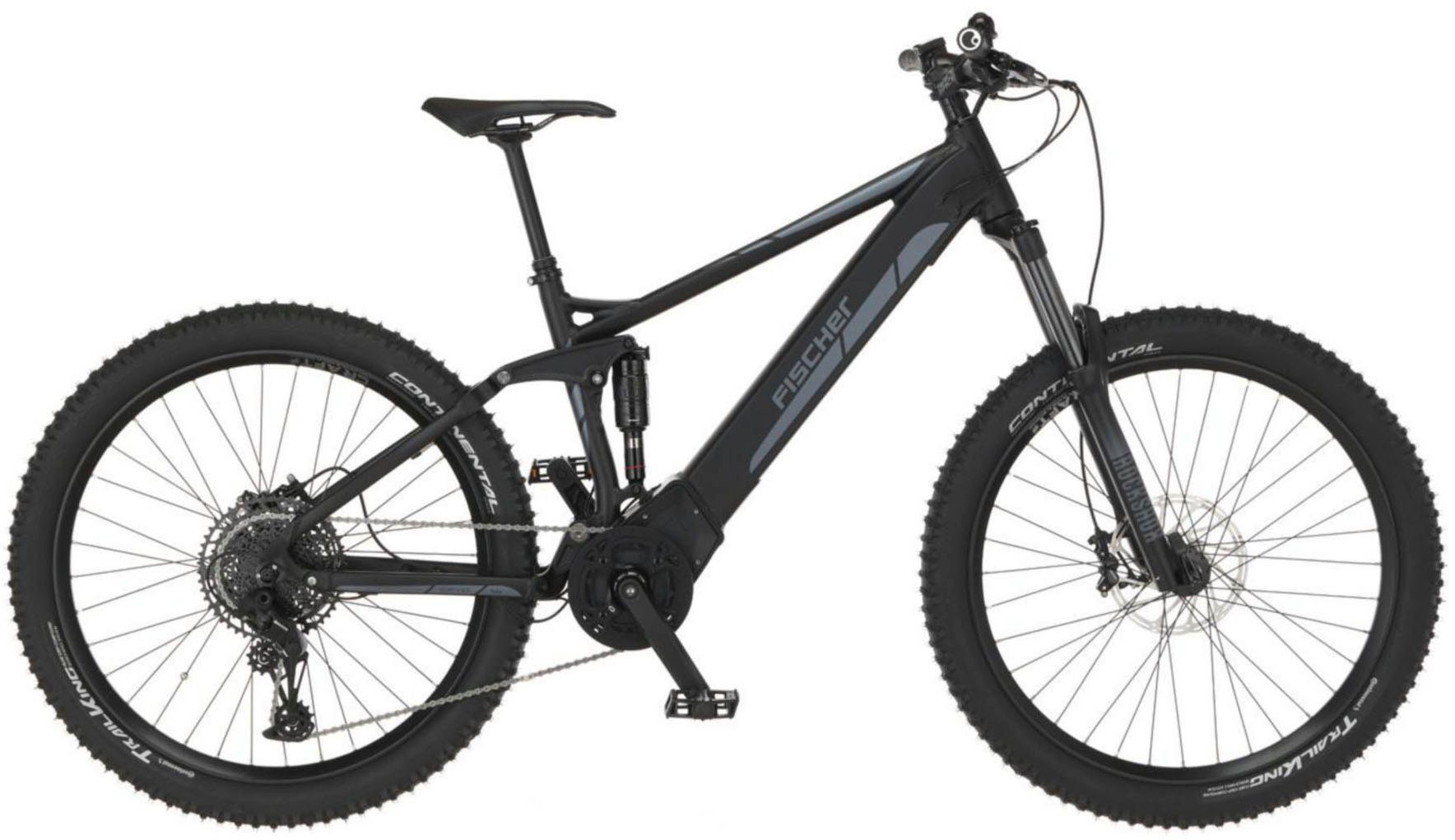 FISCHER Fahrrad E-Bike MONTIS 6.0i Fully 504 44, 12 Gang SRAM SX 11-50 Kettenschaltung Schaltwerk, Kettenschaltung, Mittelmotor, 504 Wh Akku, Pedelec, Elektrofahrrad für Damen u. Herren, MTB, Mountainbike