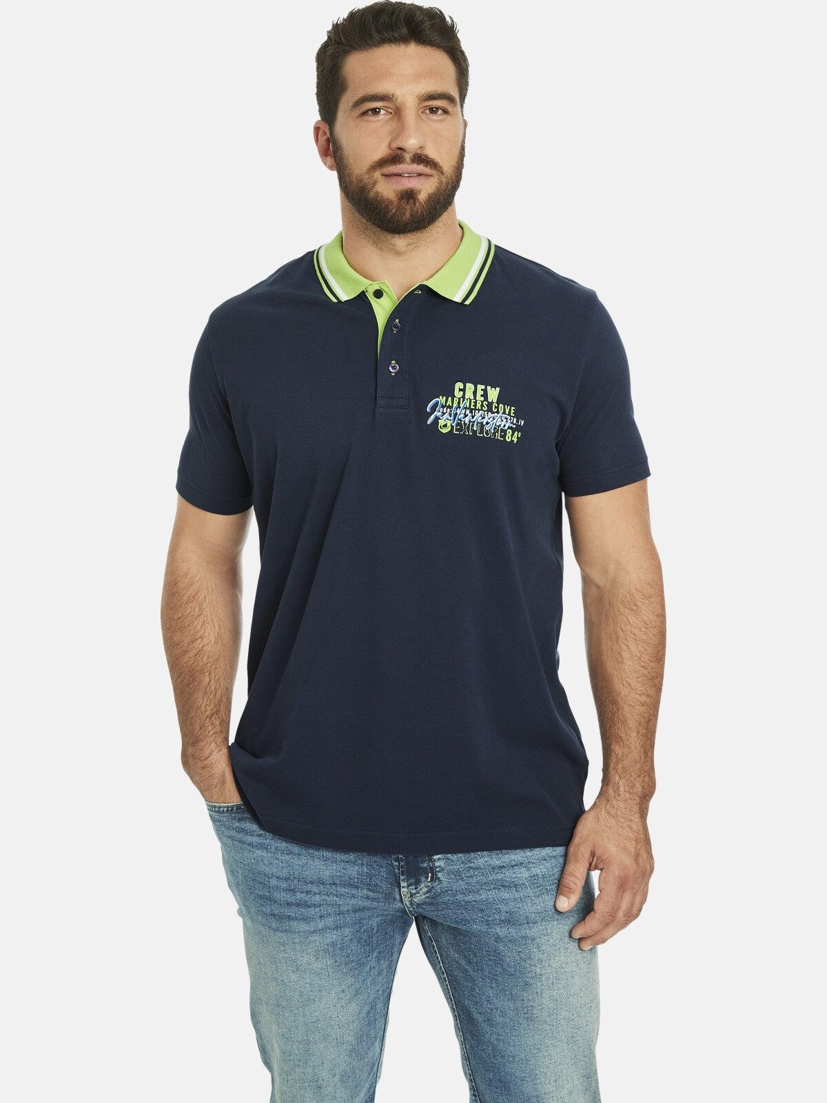 Jan Vanderstorm Poloshirt TEOFIL in zwei günstig online kaufen