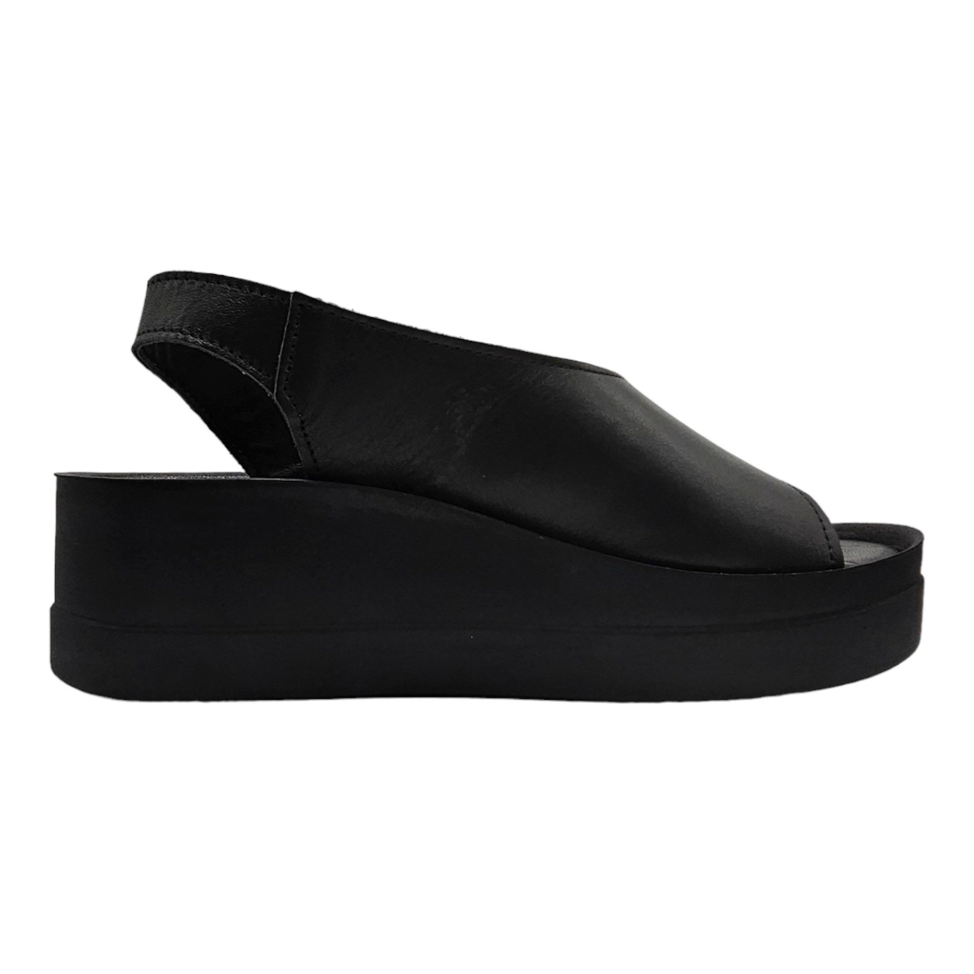 Yu&Luk Sommerschuh Riemchensandale mit Keilabsatz, Sandalette, Leder – Bild 4 von 5