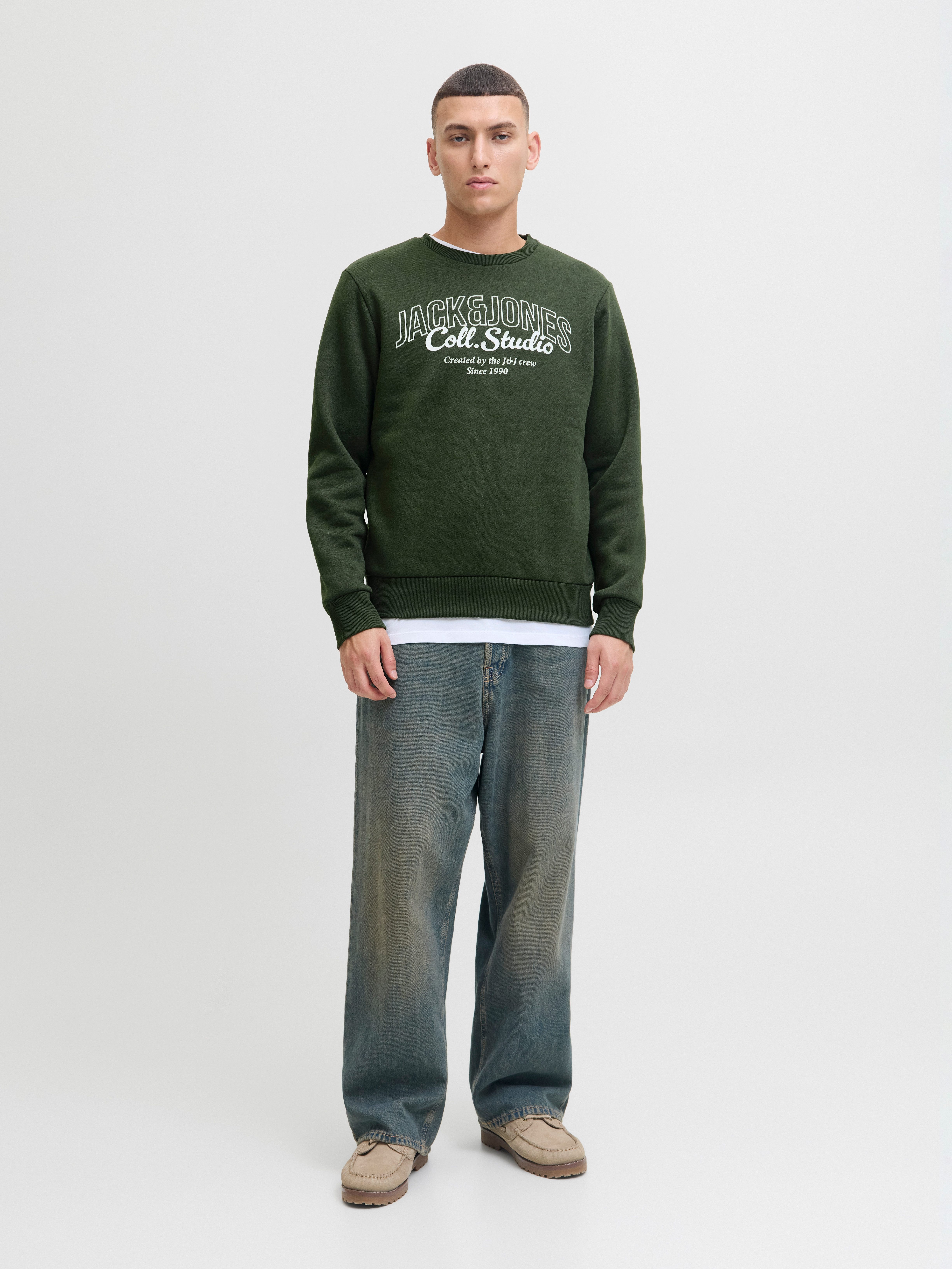 Jack & Jones Sweatshirt JJMAKOTO SWEAT CREW NECK – Bild 4 von 5