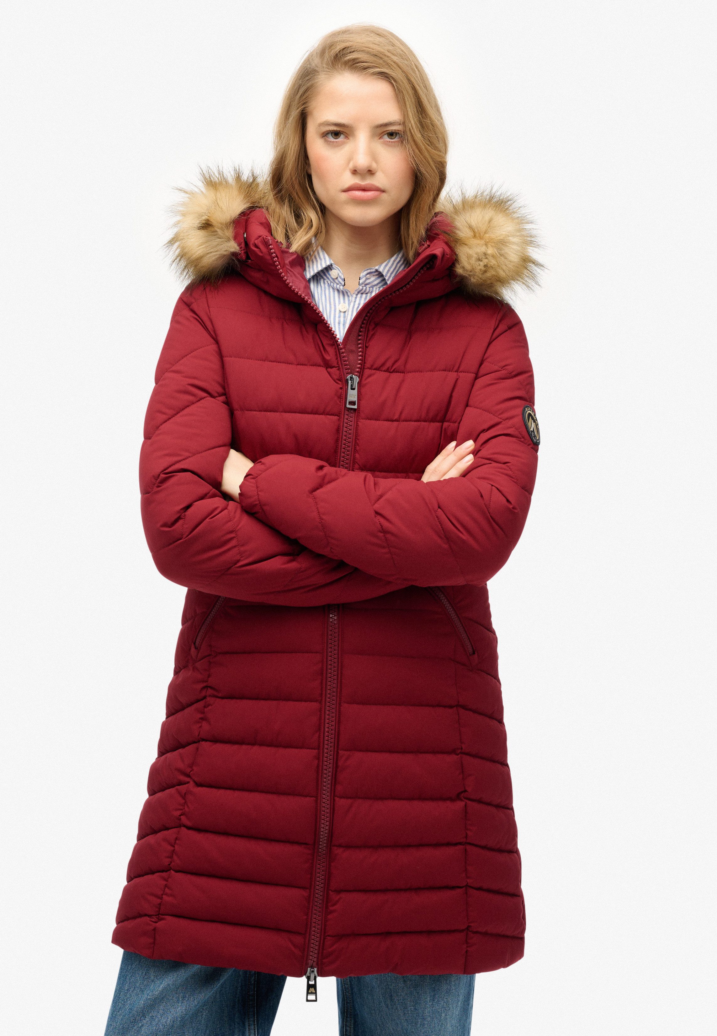 Superdry Steppjacke FUJI FAUX FUR HOOD günstig online kaufen