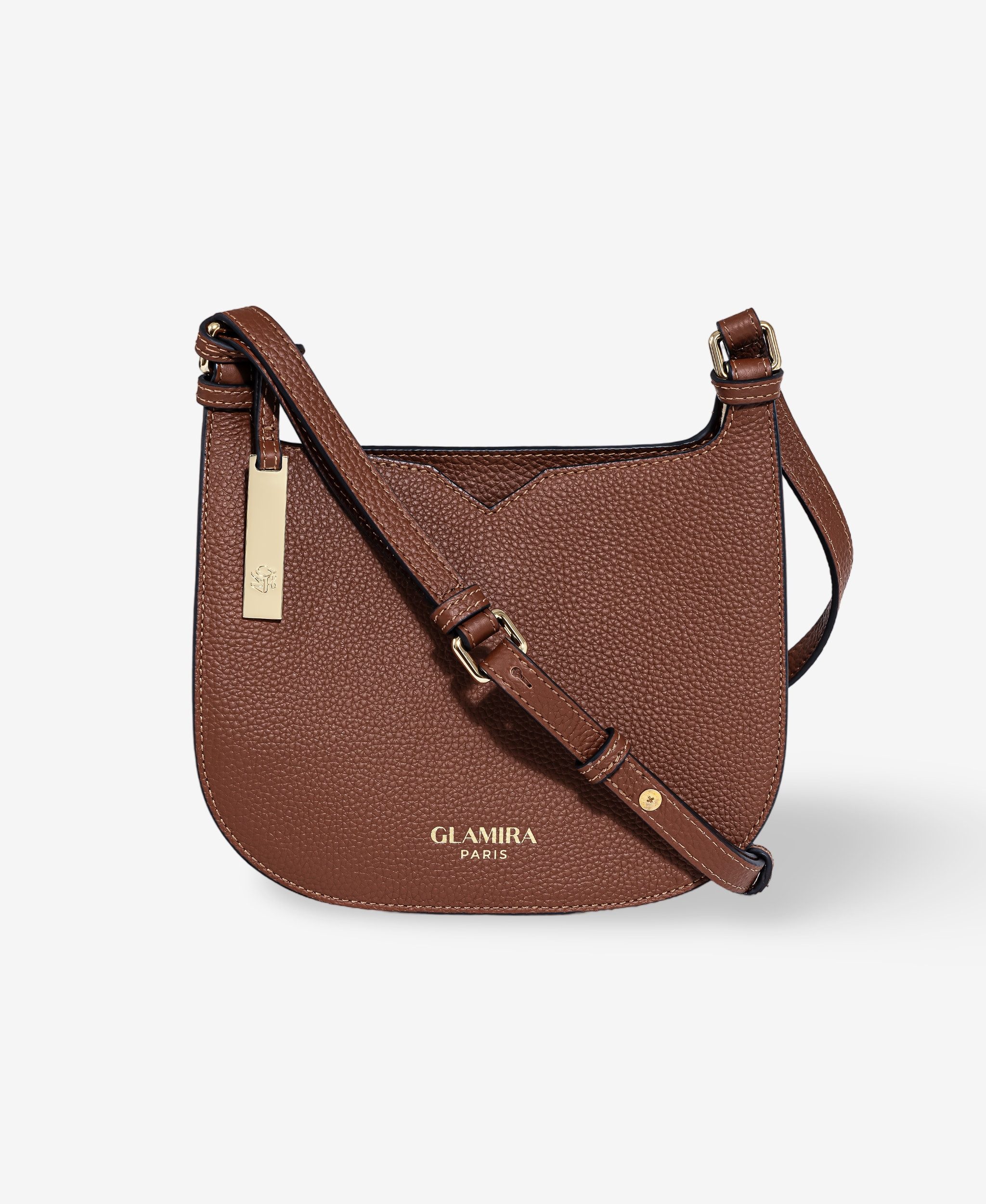 GLAMIRA Handtasche GoAnywhere Braune Umhängetasche (1-tlg), echt Leder
