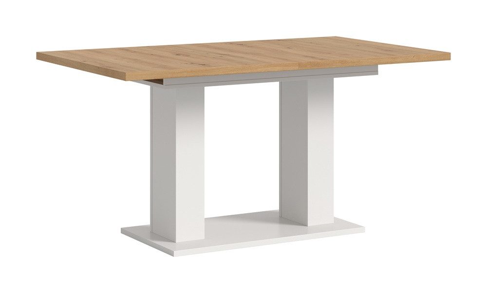 xonox.home Esstisch Esstisch Motion, ausziehbar, Doppelsäulen-Fußgestell, Artisan Eiche, Küchentisch, braune Tischplatte