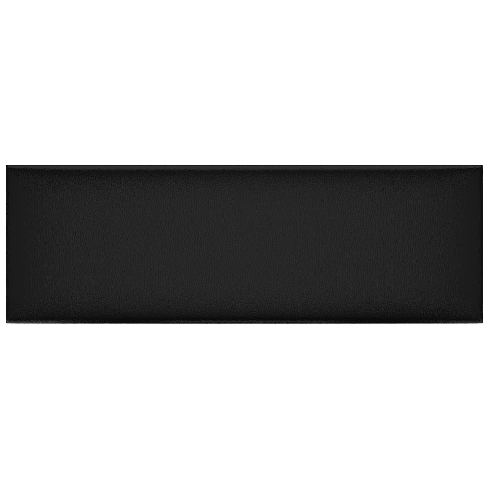 vidaXL Wandpaneel Wandkopfteilen 12 stk. 90 x 30 cm Schwarz Stoff, (12-tlg)