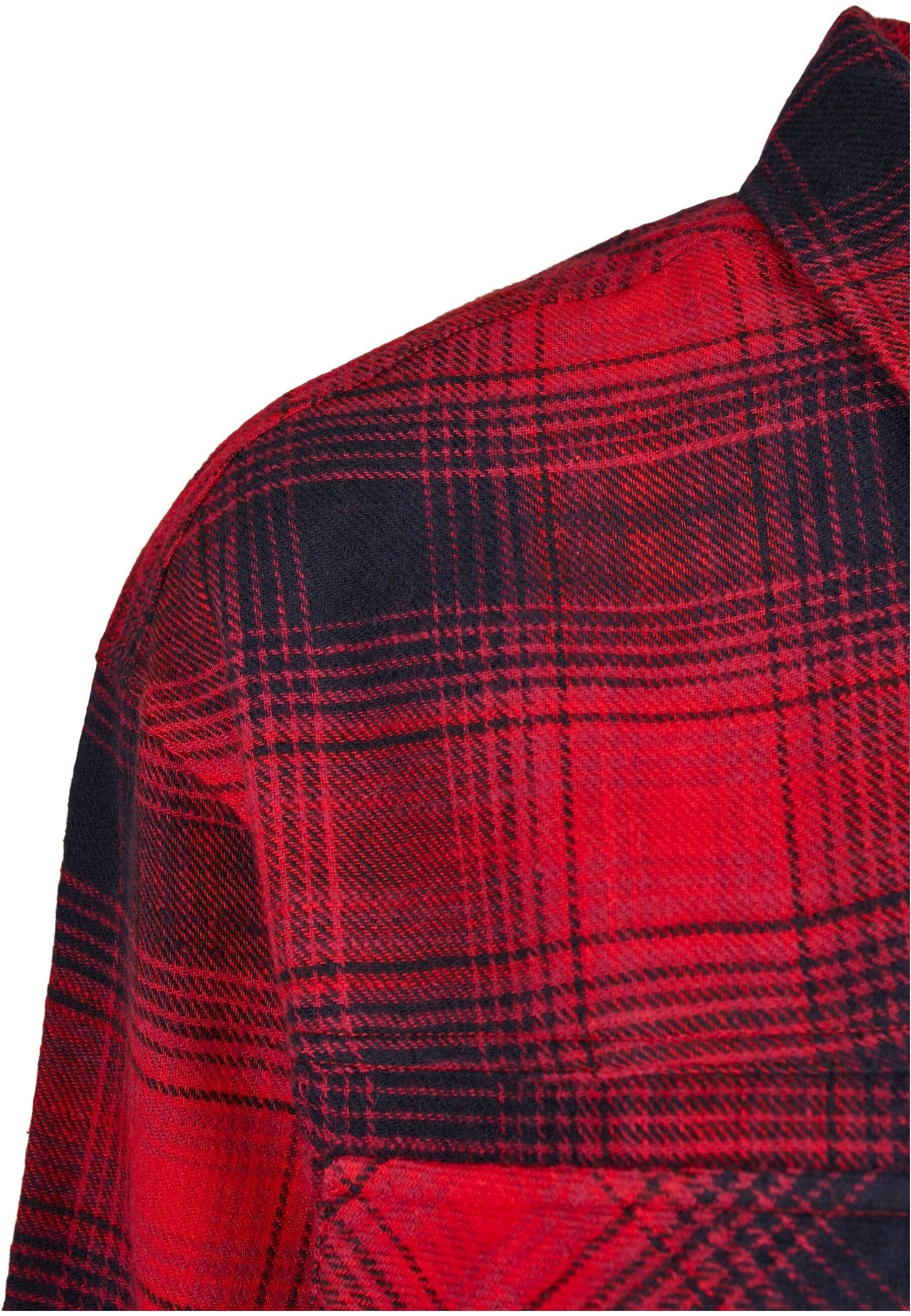 URBAN CLASSICS Langarmhemd Urban Classics Damen Ladies Check Overshirt (1-tlg)