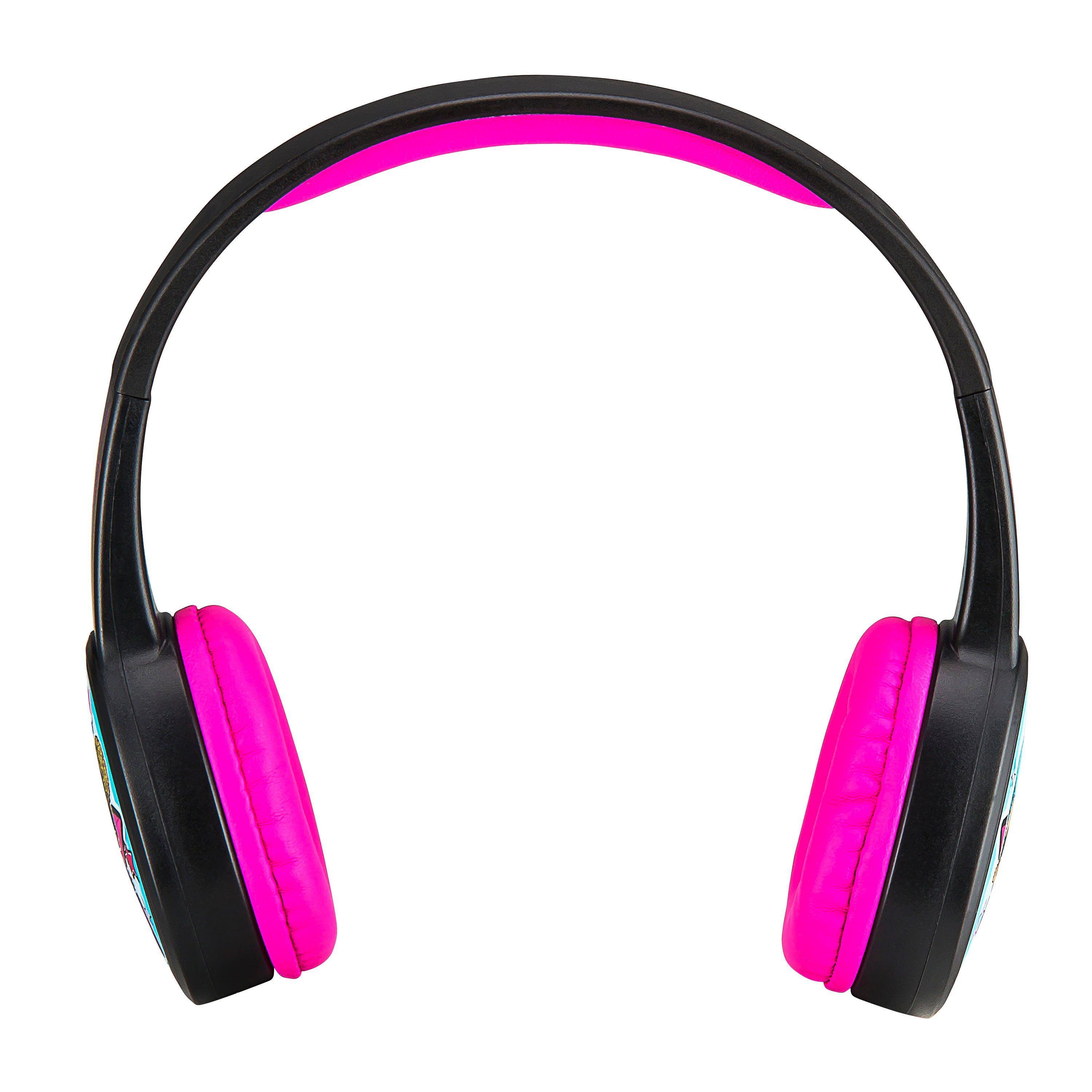 eKids LOL (Lautstärkebegrenzung, kabellose Surprise! Bluetooth-Kopfhörer gepolsterter Kinderkopfhörer Kopfbügel) größenverstellbarer