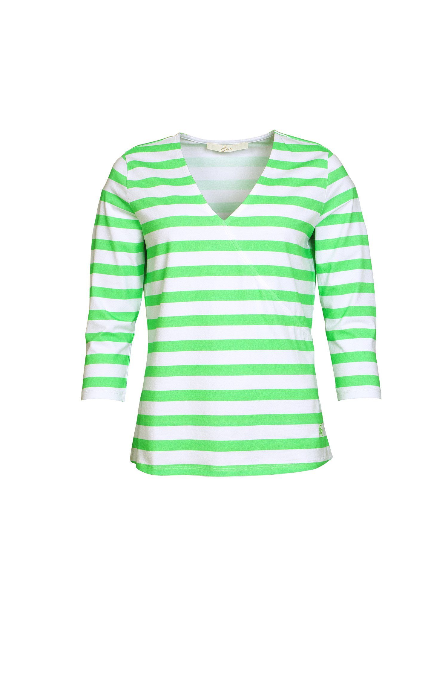 SER 3/4-Arm-Shirt Shirt, Wickeloptik W4240126 auch in großen Größen