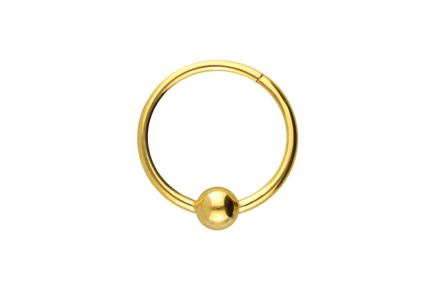 Piercing-Set Titan Segmentring Clicker KUGEL